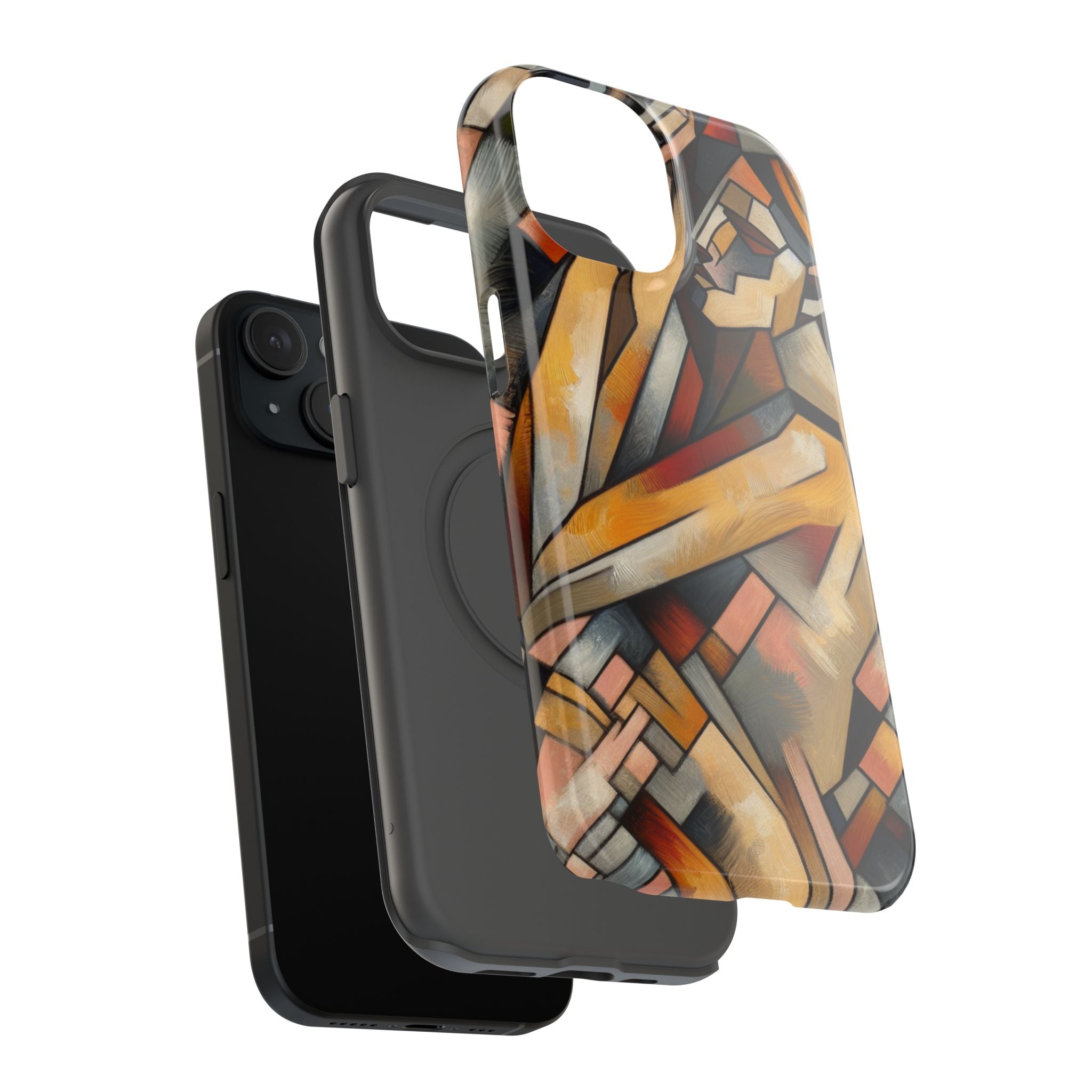 Impact Resistant Phone Case - Woman Abstract Design