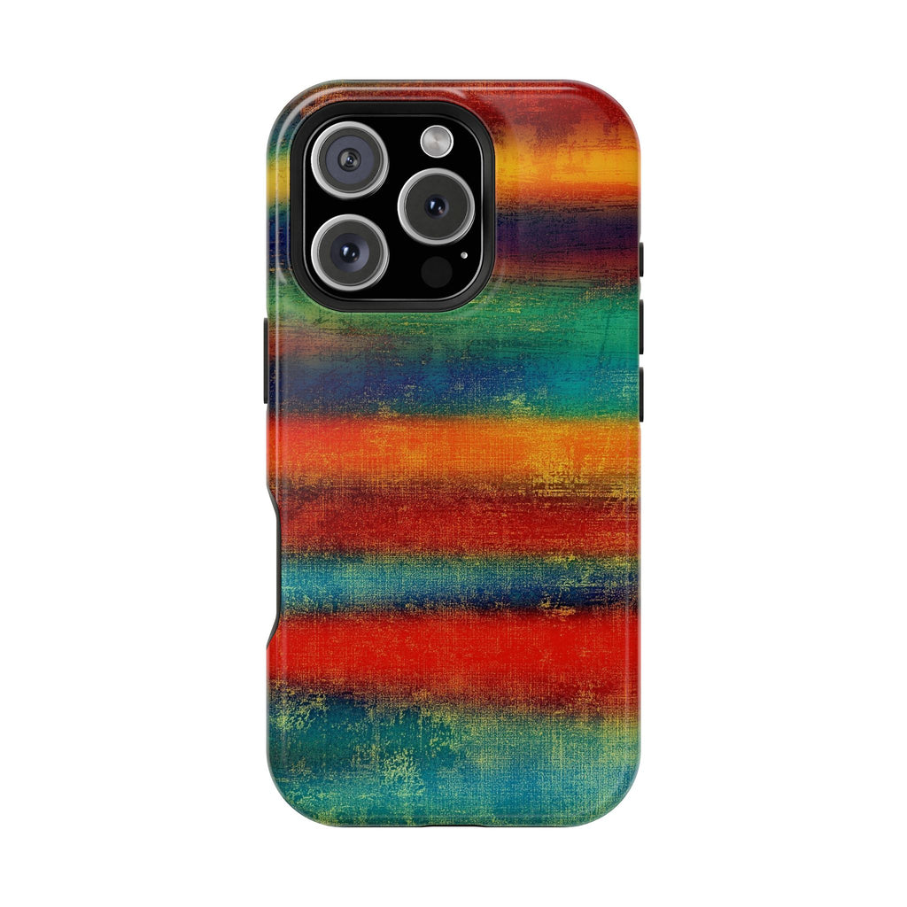 Colorful Striped Impact-Resistant Newest iPhone Protective Cover