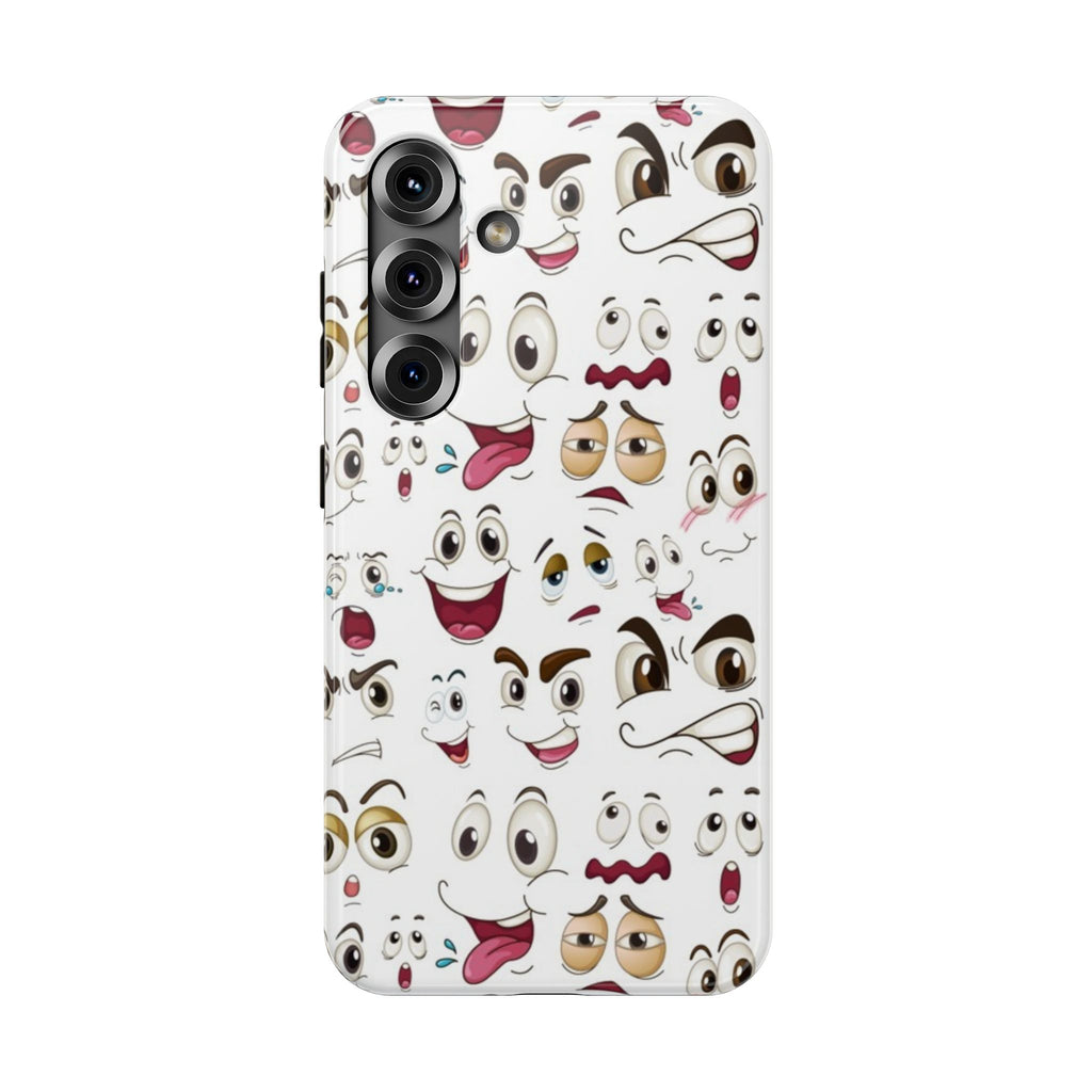 Ghost Emoji Cartoon Cute Phone Case for Galaxy or iPhone