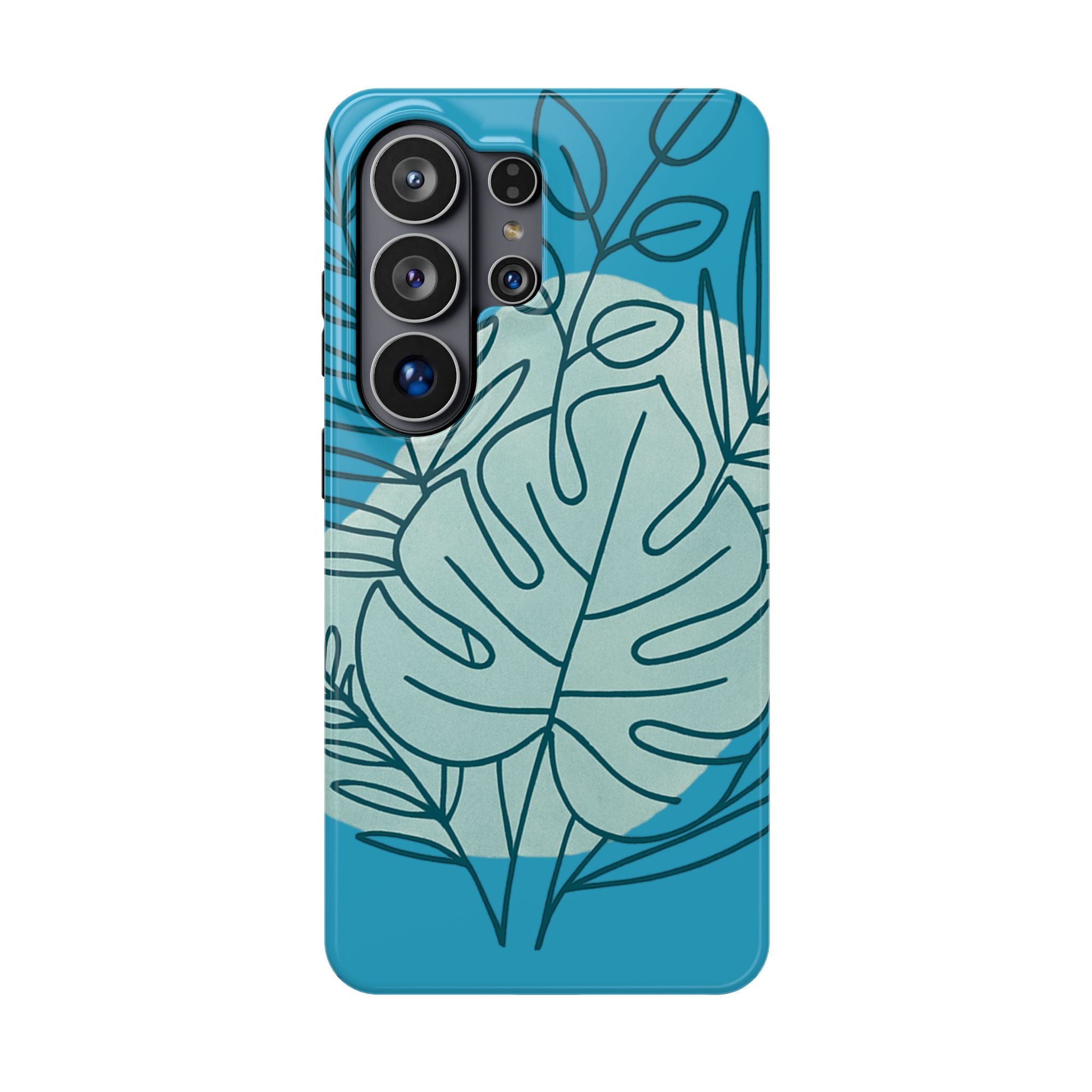 Tropical Floral Phone Case, Impact-Resistant