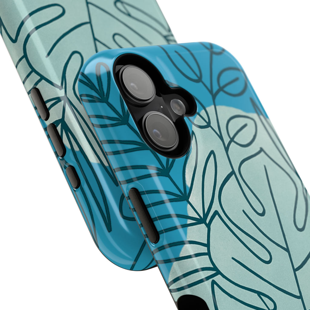Tropical Floral Phone Case, Impact-Resistant