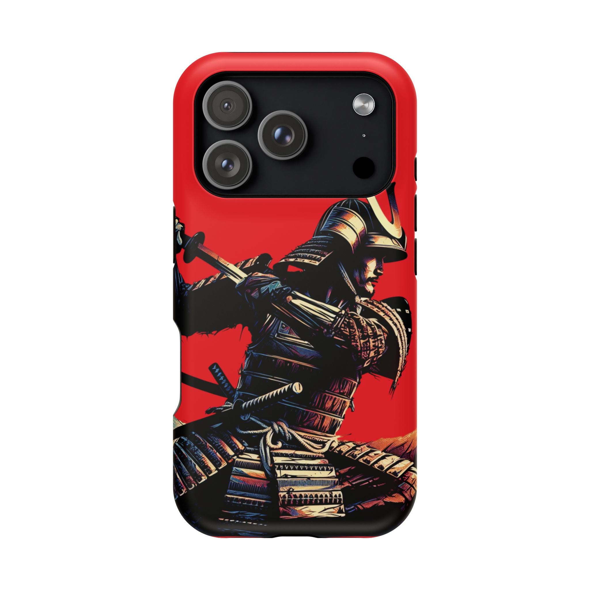 Impact Resistant Phone Case - Samurai Red Warrior