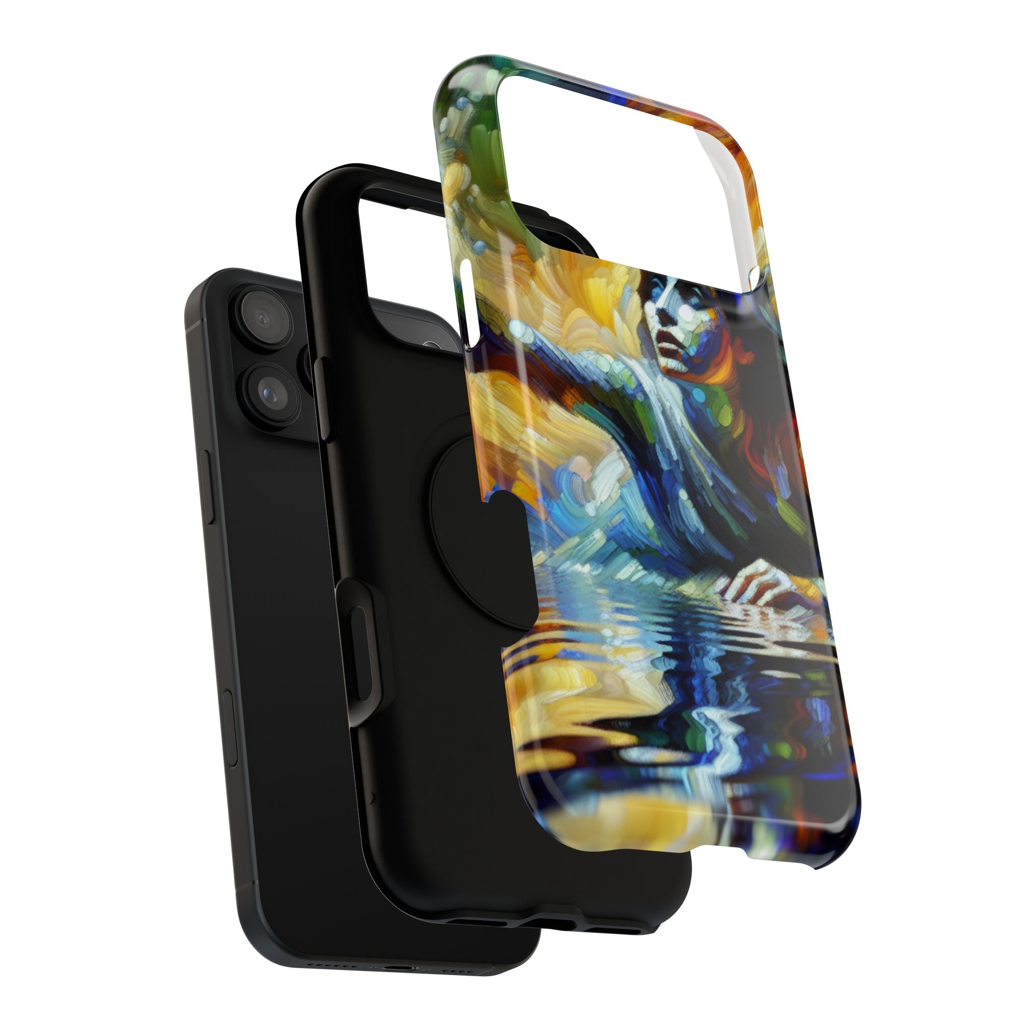 Abstract Woman Impact Resistant Phone Tough Case