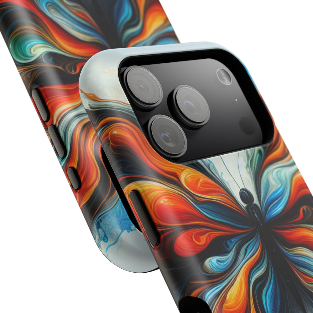 Vibrant Butterfly Impact Resistant Phone Case Unique Gift for Nature Lovers