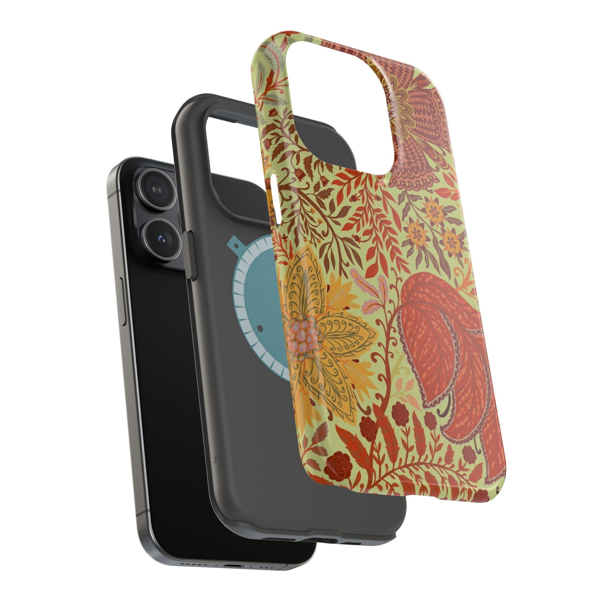 Floral Paisley Magnetic Impact-Resistant Phone Case