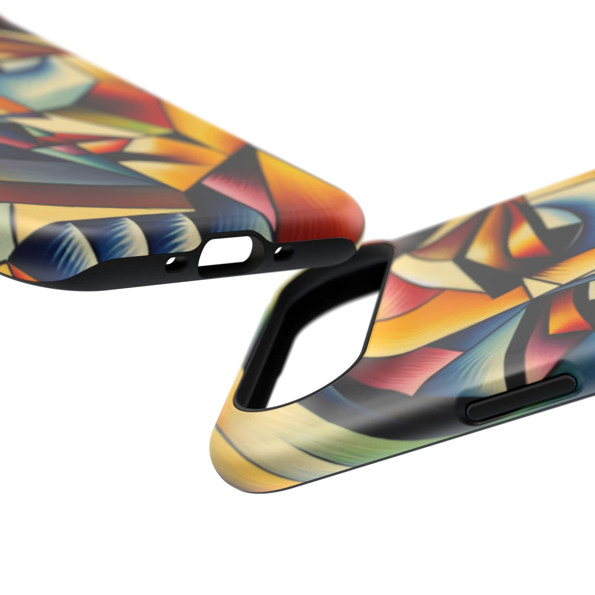 Abstract Cubist Face Phone Case — Impact‑Resistant Artistic iPhone Cover