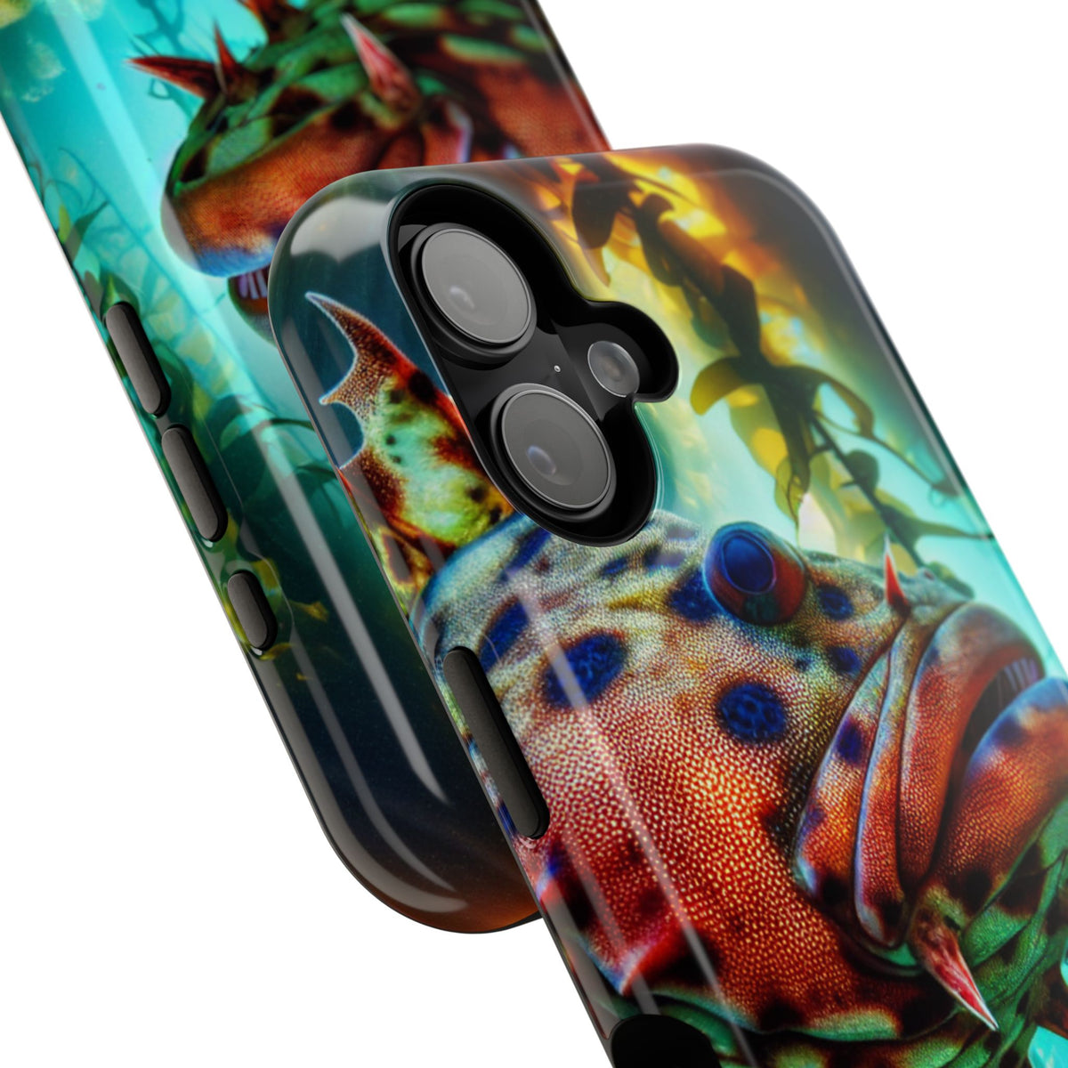 Sea Life Phone Case — Colorful Underwater Fish Impact-Resistant Case