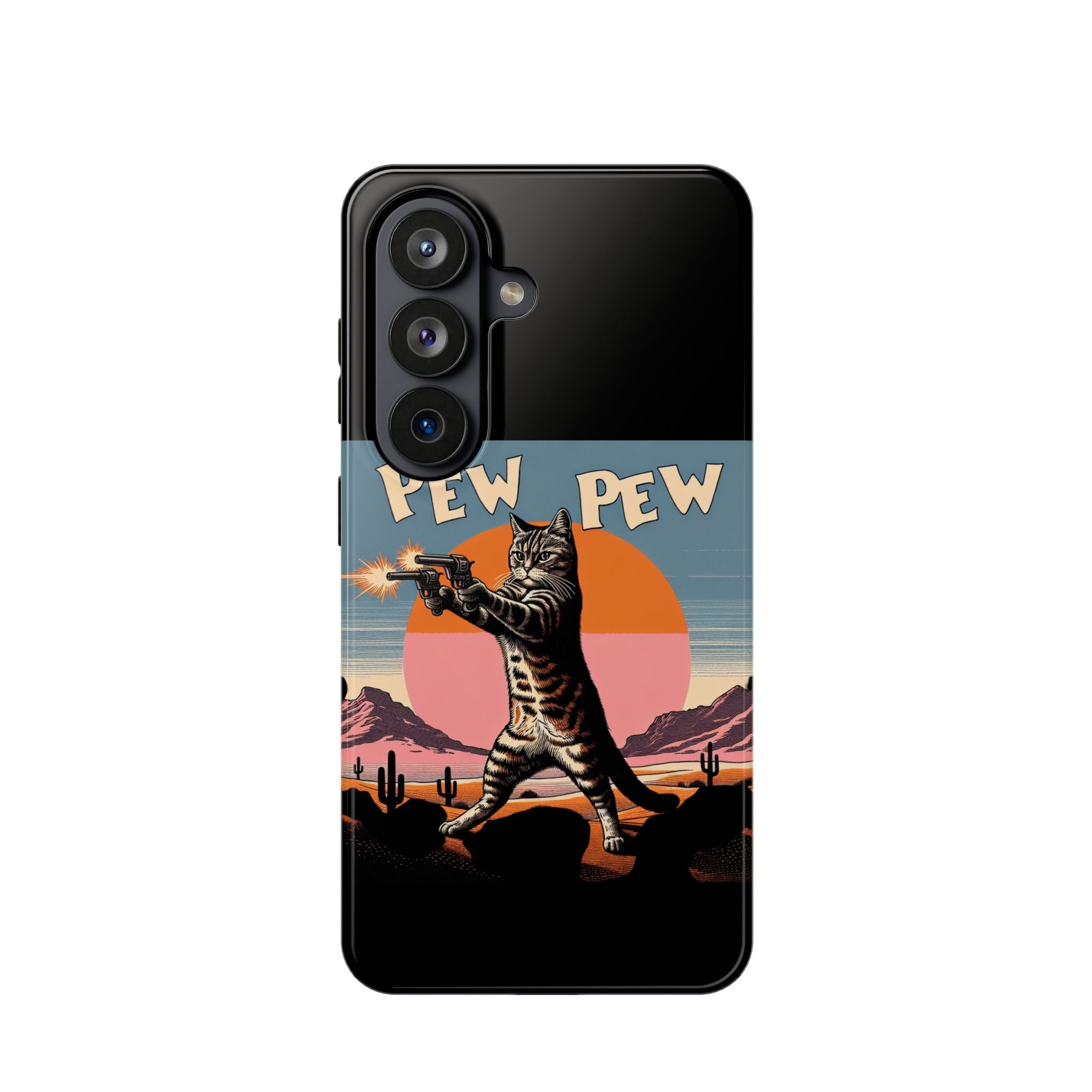 Impact Resistant Phone Case - Pew Pew Kitty