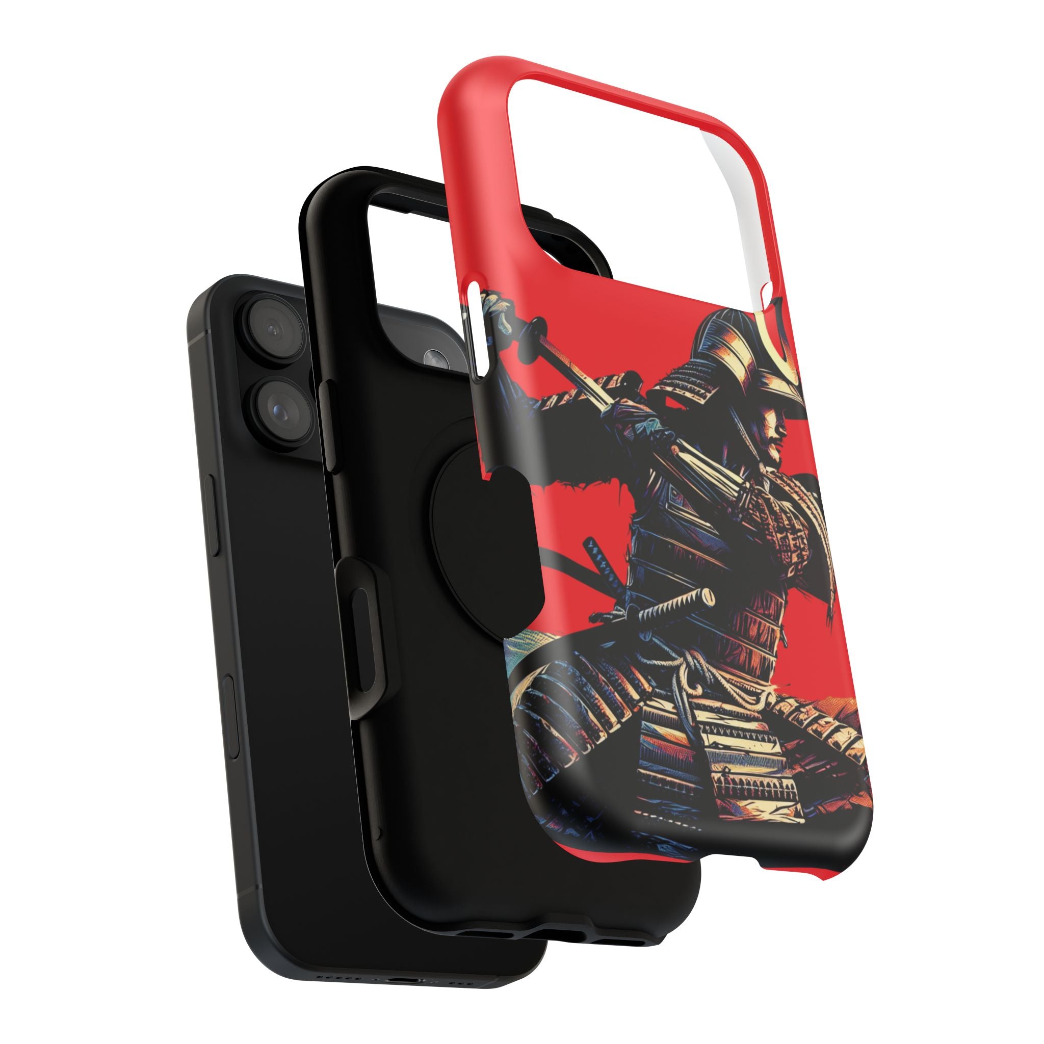 Impact Resistant Phone Case - Samurai Red Warrior
