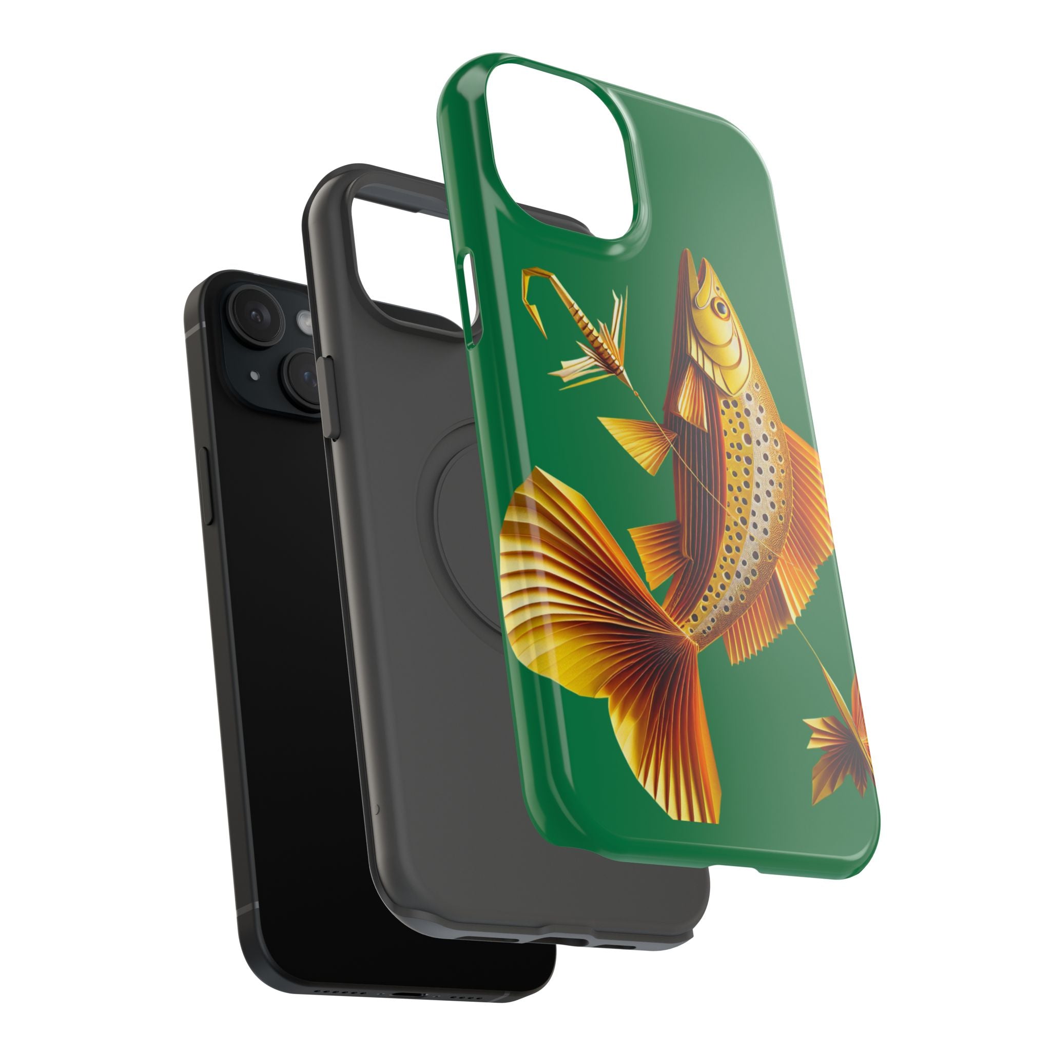 Impact Resistant Phone Case,  Lucky Charm Fish, Outdoor Enthusiast Gift