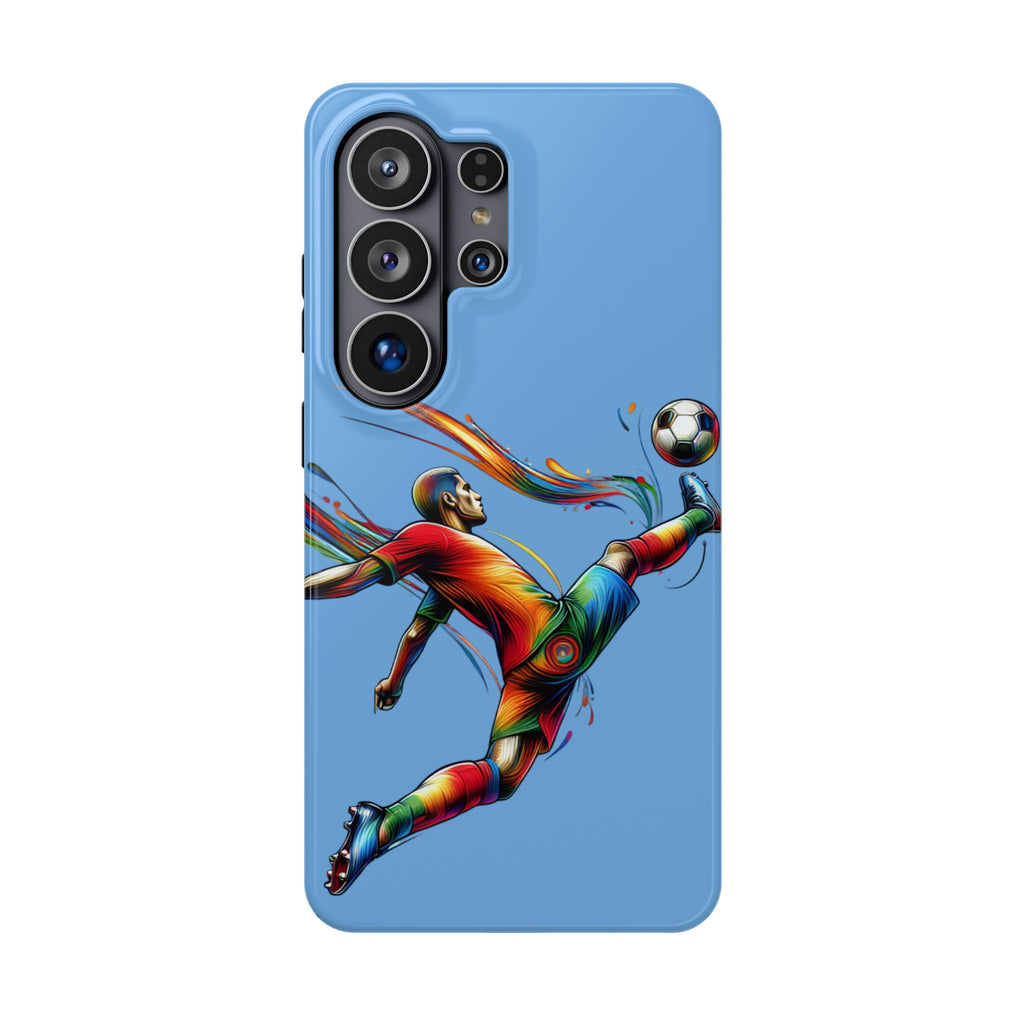 Soccer Kick Impact-Resistant Phone Case — Colorful Futbol Art, Shockproof Protection