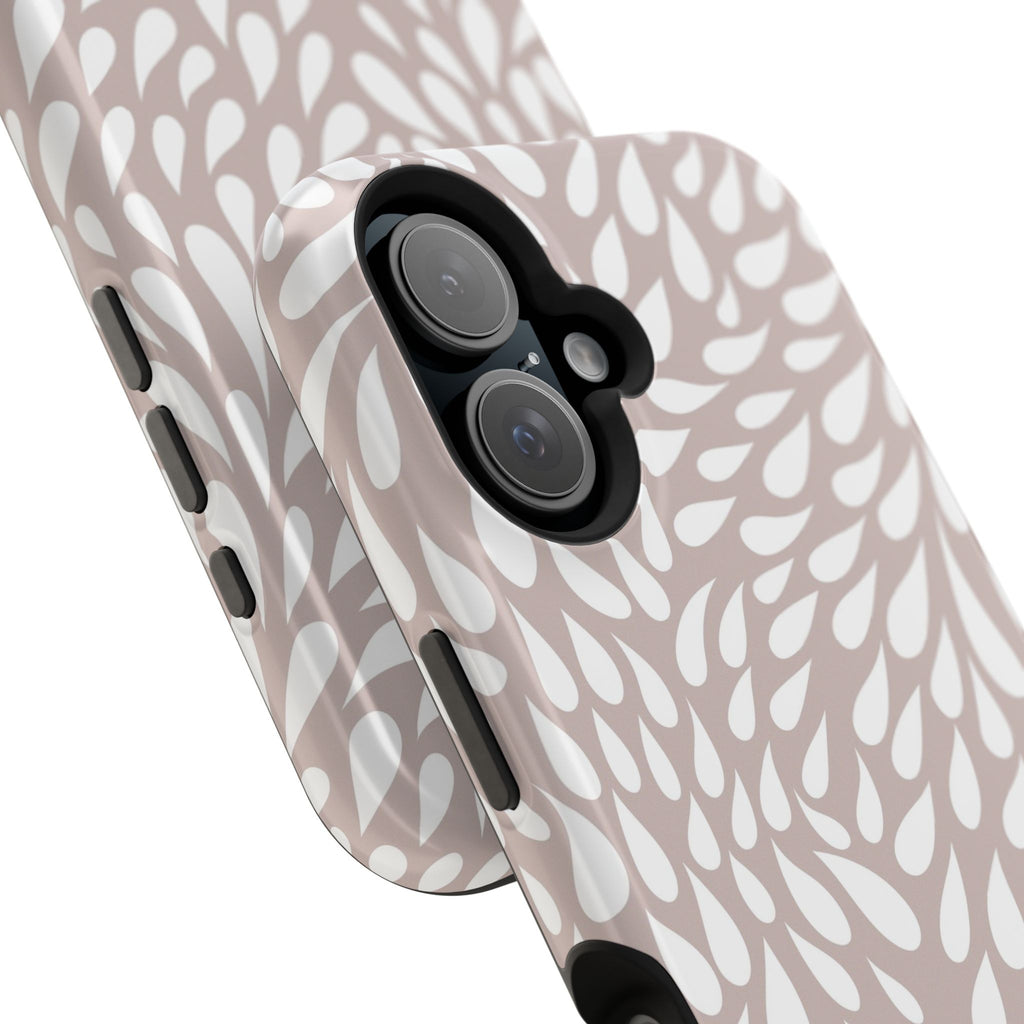 Neutral Petal Teardrop Design Magnetic Durable Phone Case for iPhone/Samsung