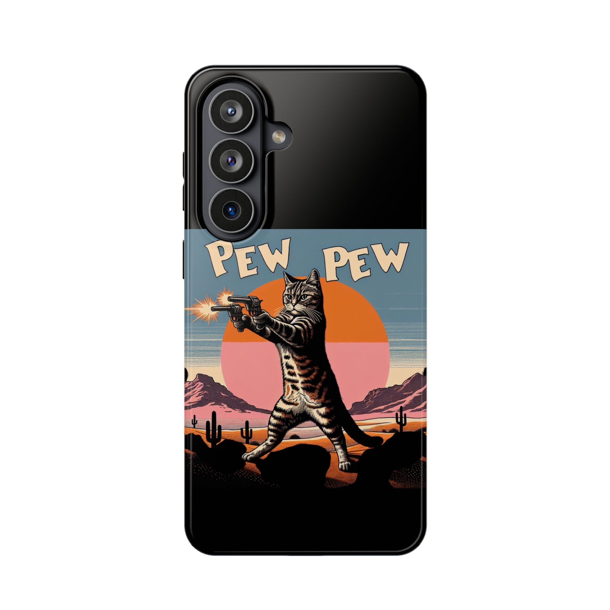 Impact Resistant Phone Case - Pew Pew Kitty