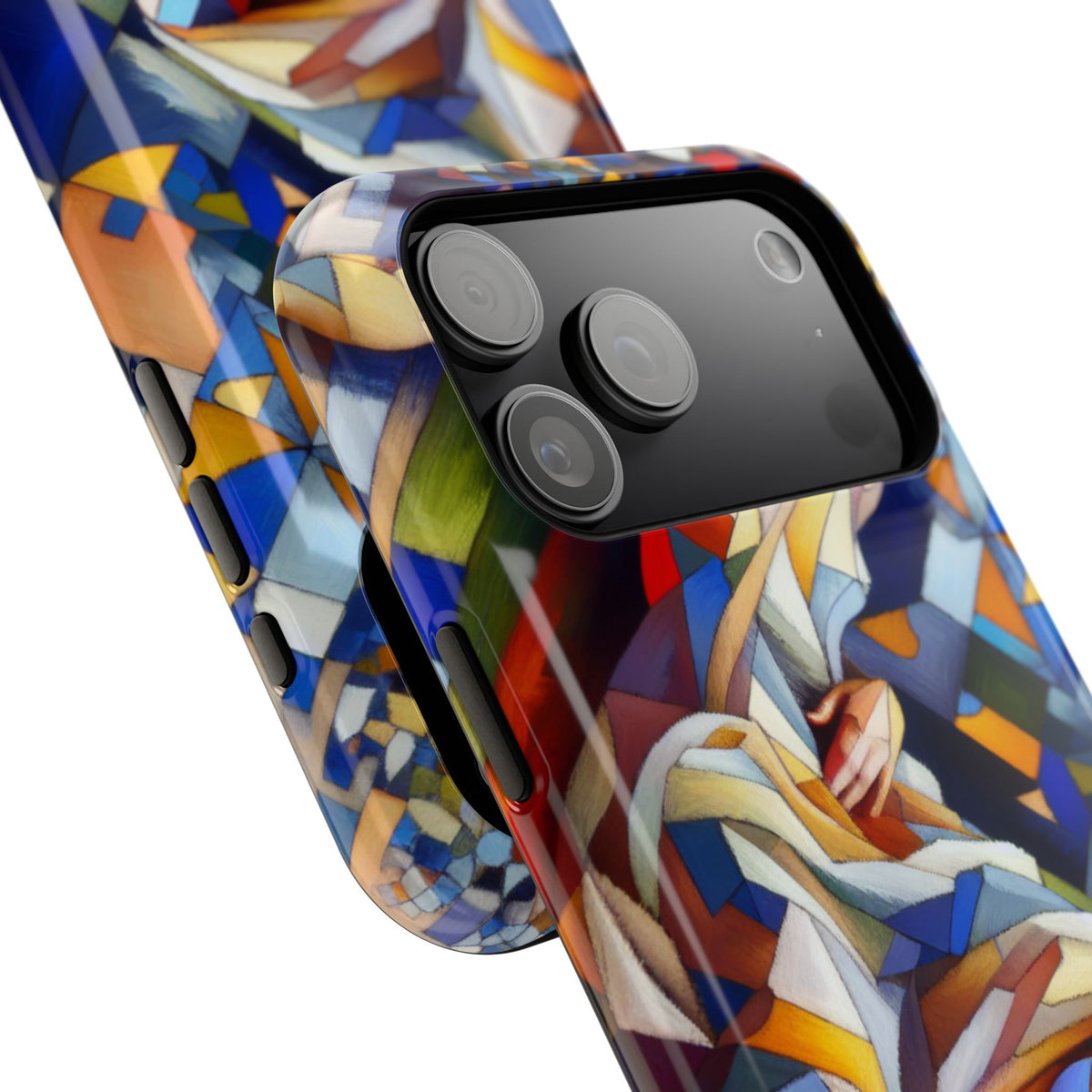 Abstract Stained Glass Dragon Impact Phone Case
