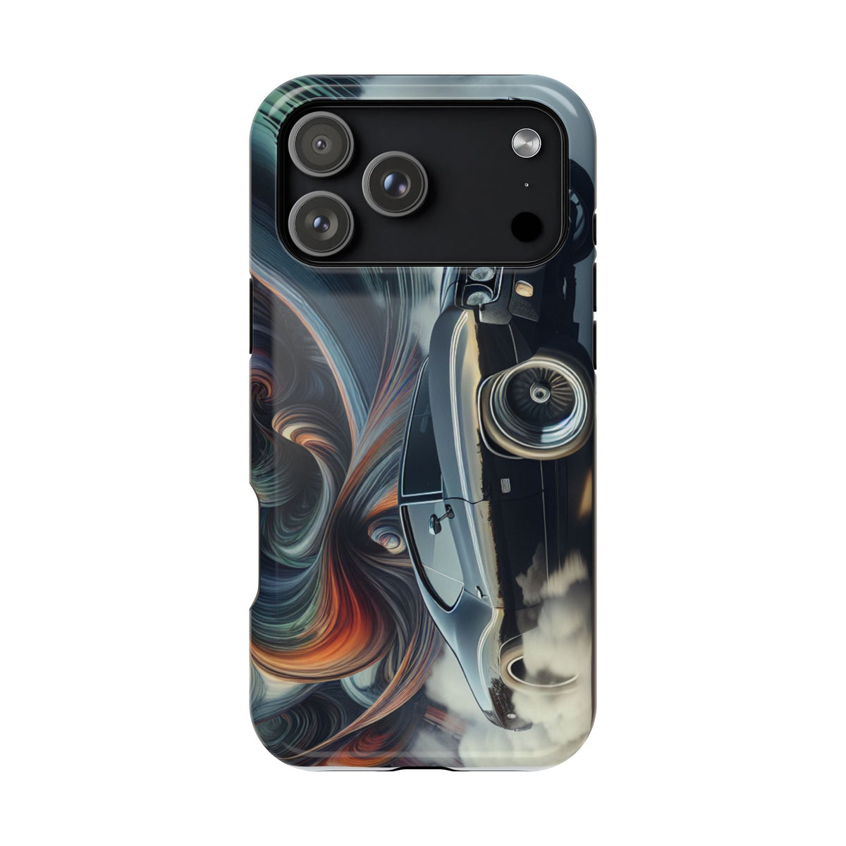 Vintage Muscle Car Phone Case — Retro Racing Art Impact-Resistant Case