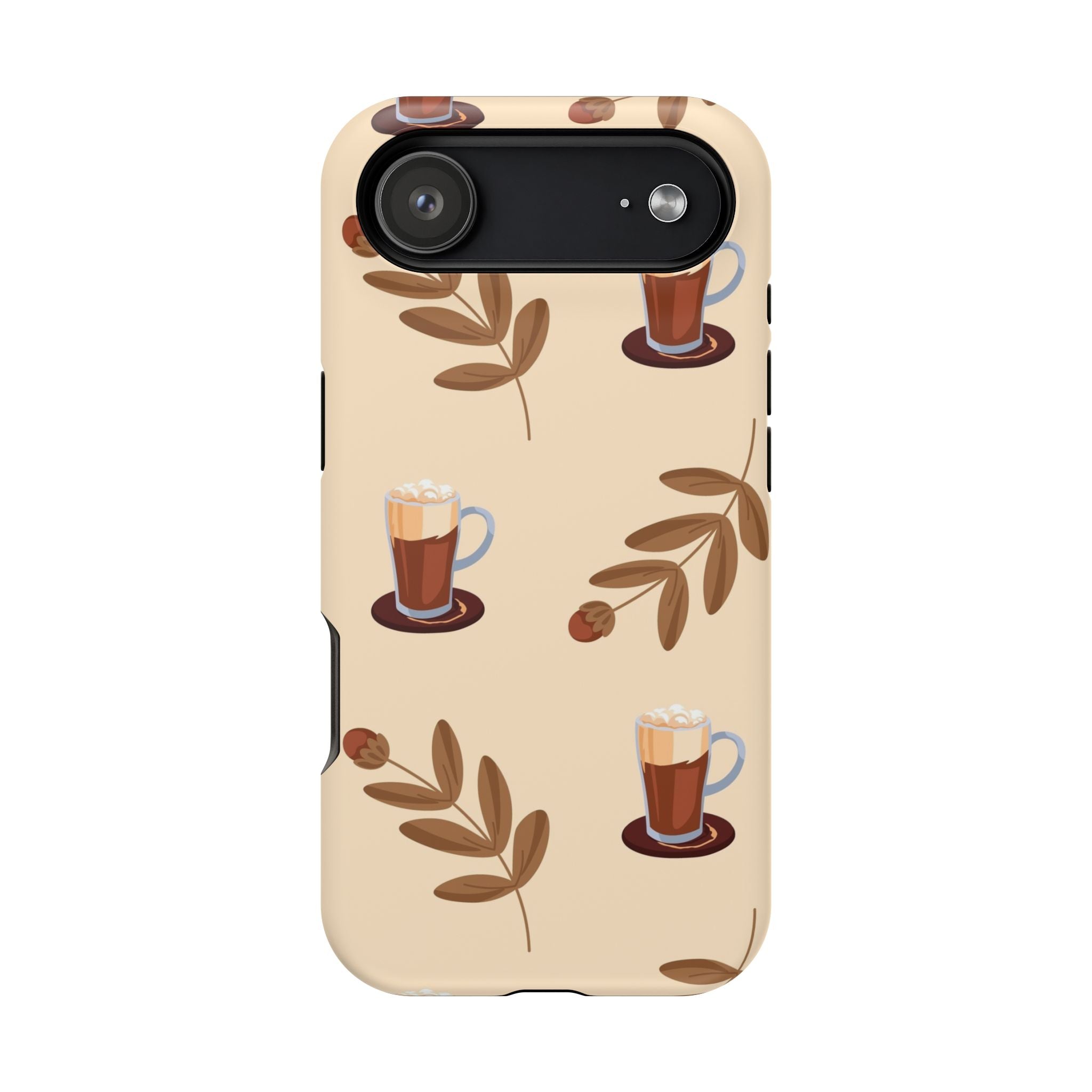 Stylish Coffee Phone Case, Impact-Resistant