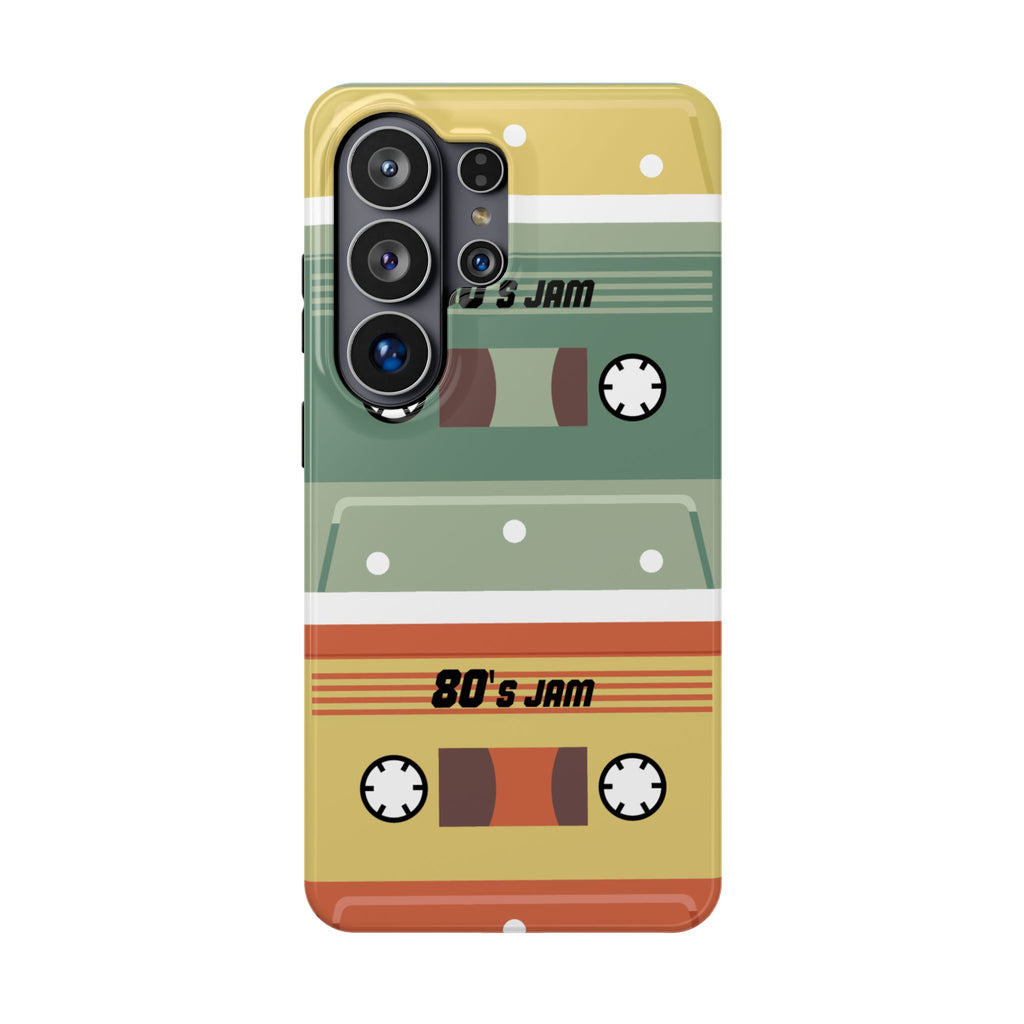 Retro Cassette Tape Impact-Resistant Phone Case — '80s Jam Vintage Music Design