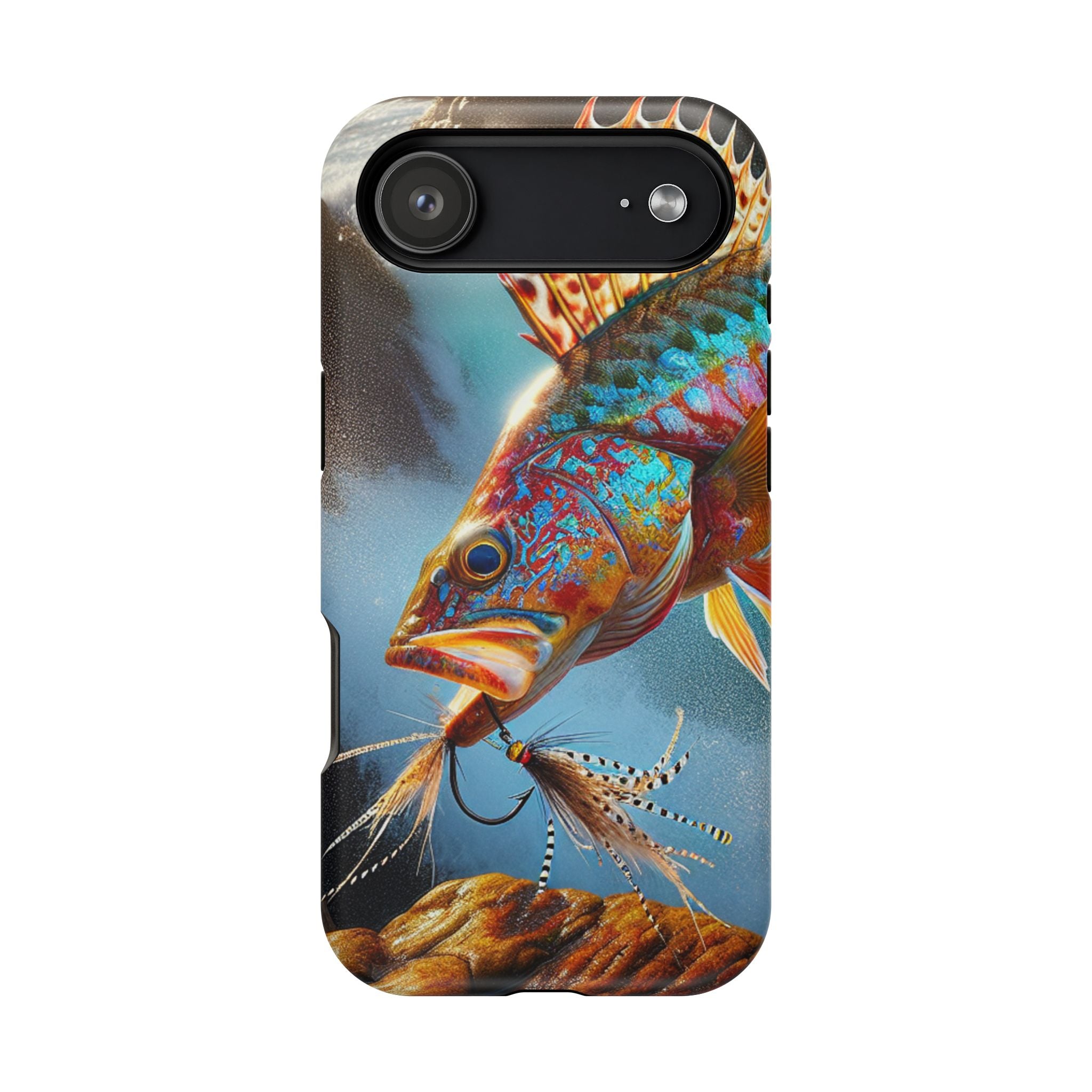 Colorful Fish Impact Resistant Phone Case, Waterproof