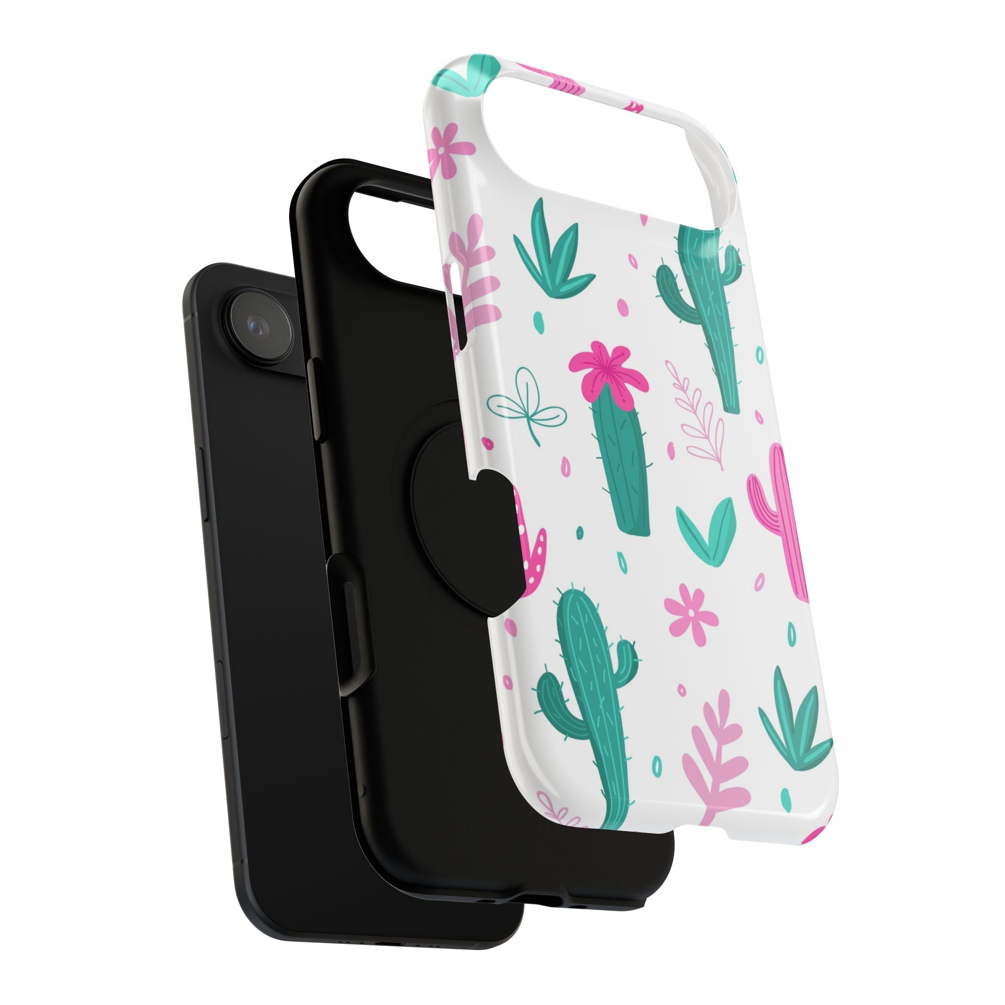 Cactus Pattern Impact Resistant Phone Case