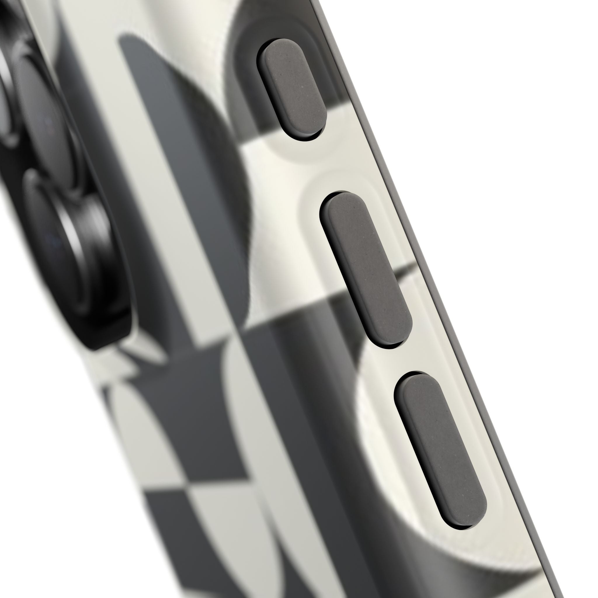 Black and White Design Impact-Resistant Case