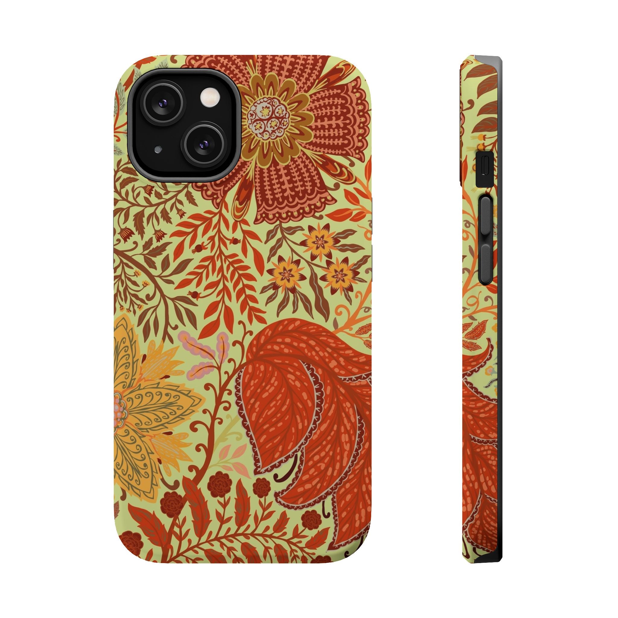 Floral Paisley Magnetic Impact-Resistant Phone Case