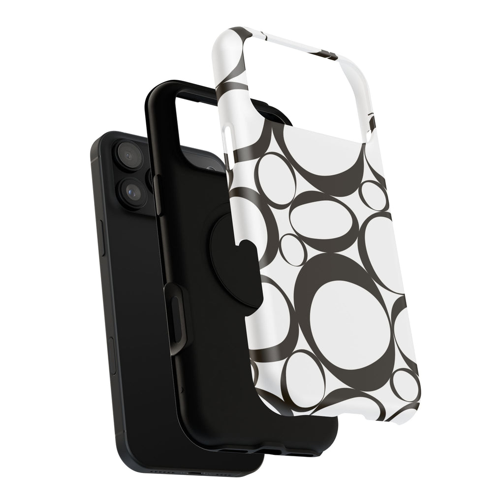 Black & White Impact-Resistant Phone Case - Durable