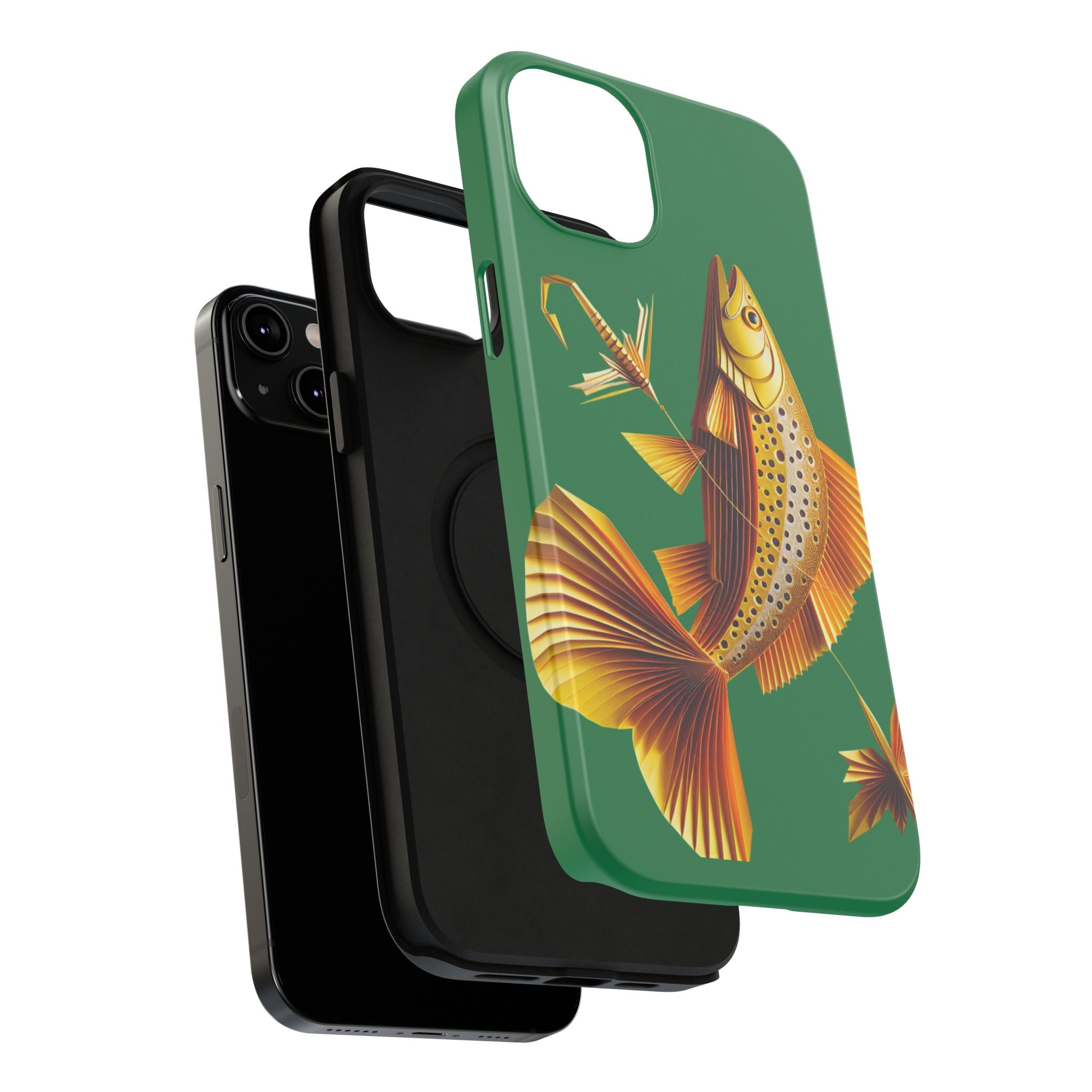Impact Resistant Phone Case,  Lucky Charm Fish, Outdoor Enthusiast Gift