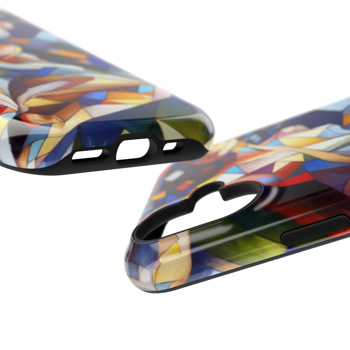 Stained Glass Angel Phone Case - Impact Resistant Art Phone Cover