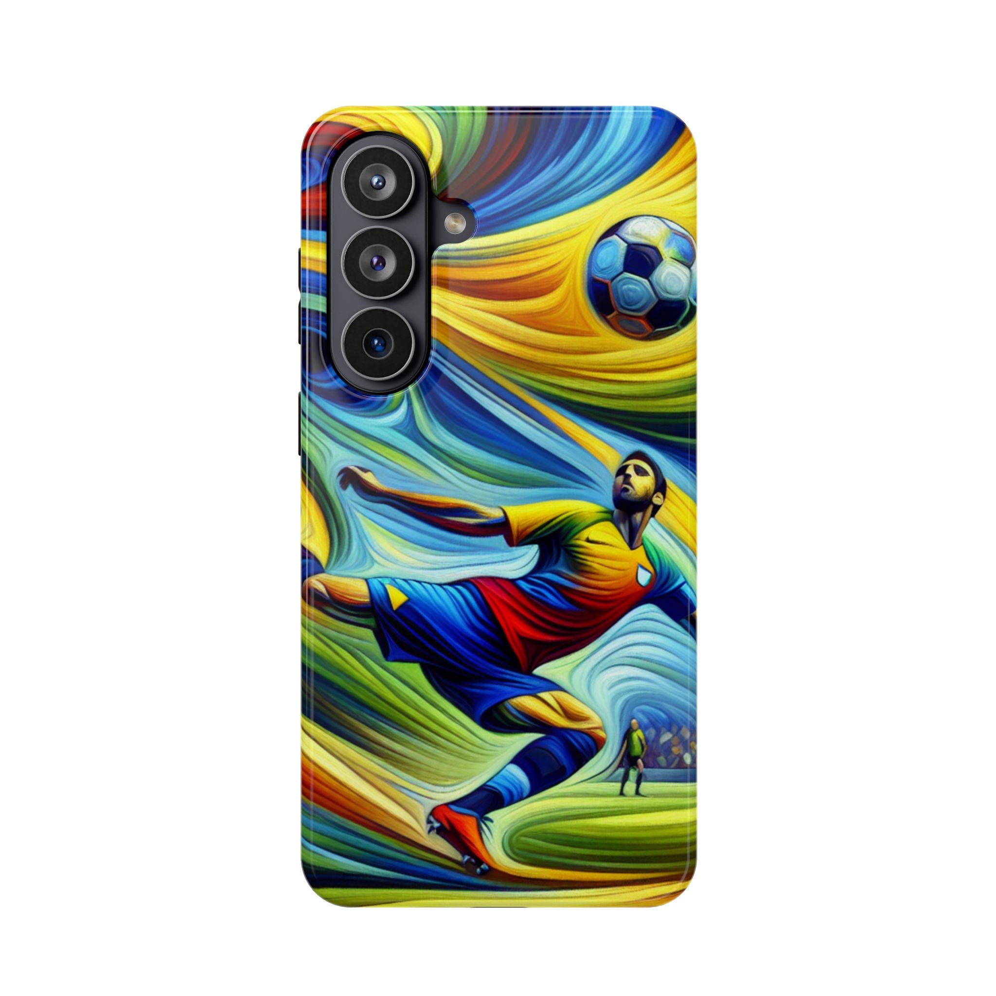 Colorful Soccer Impact Resistant Phone Case