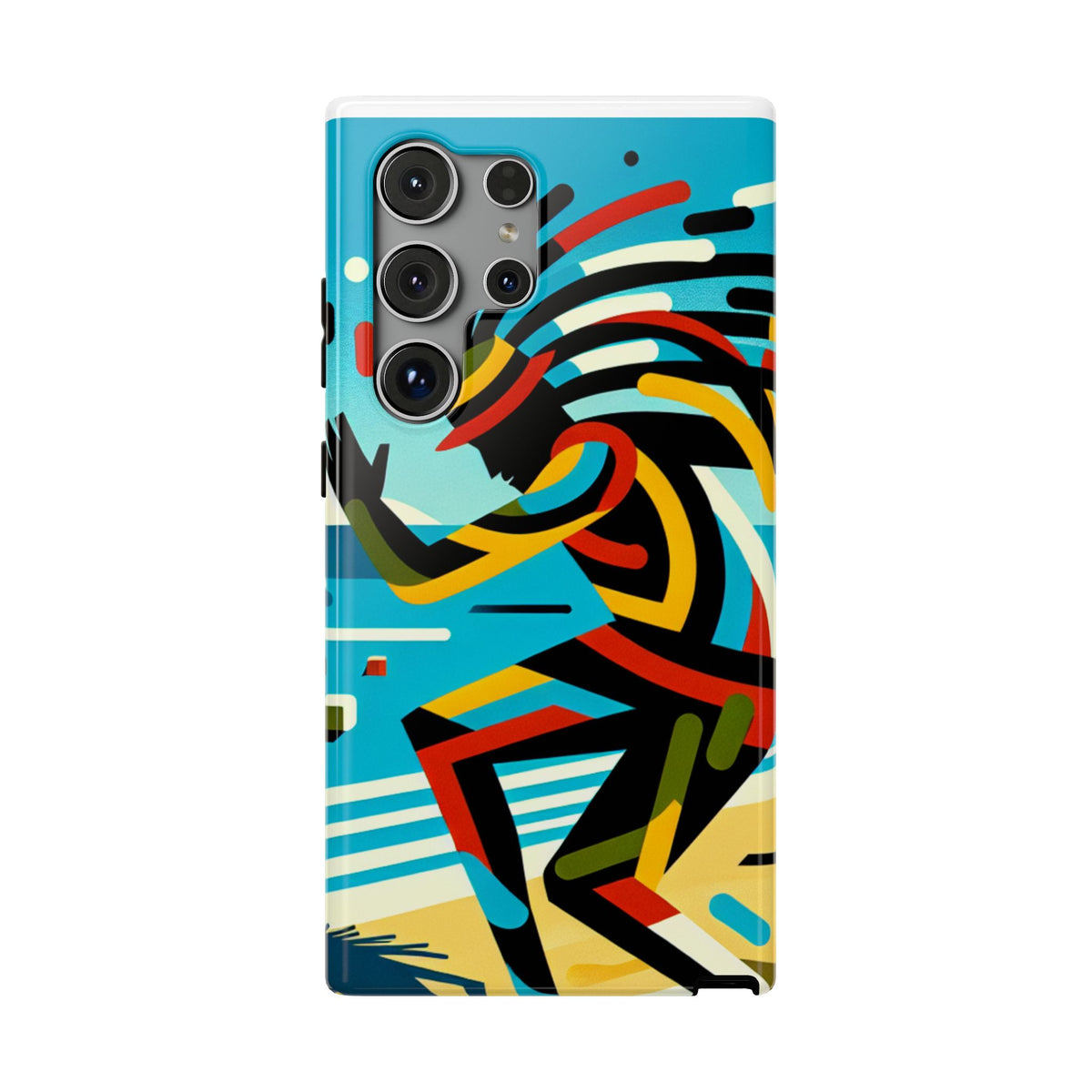 Vibrant Tribal Runner Impact Resistant Phone Case