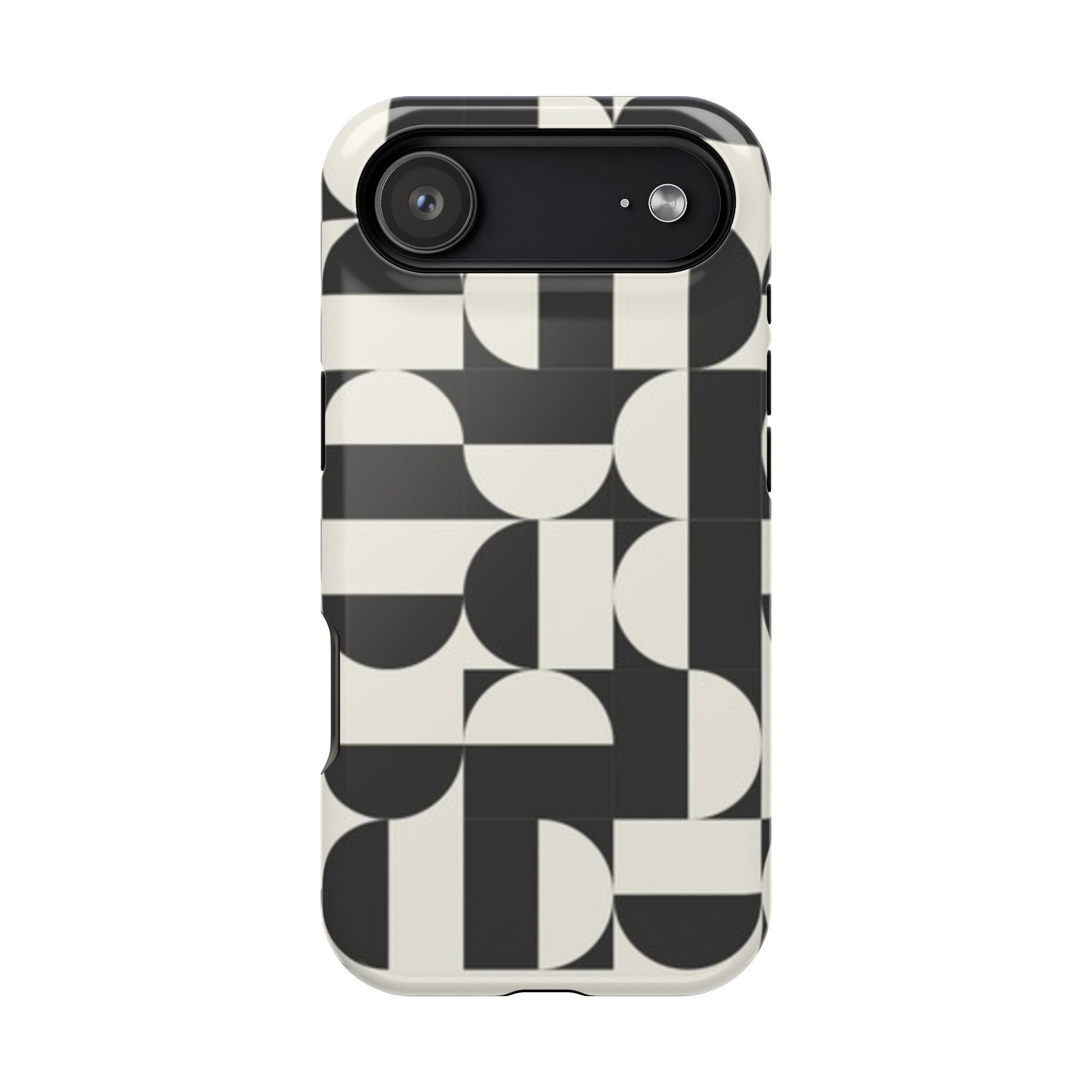 Black and White Design Impact-Resistant Case