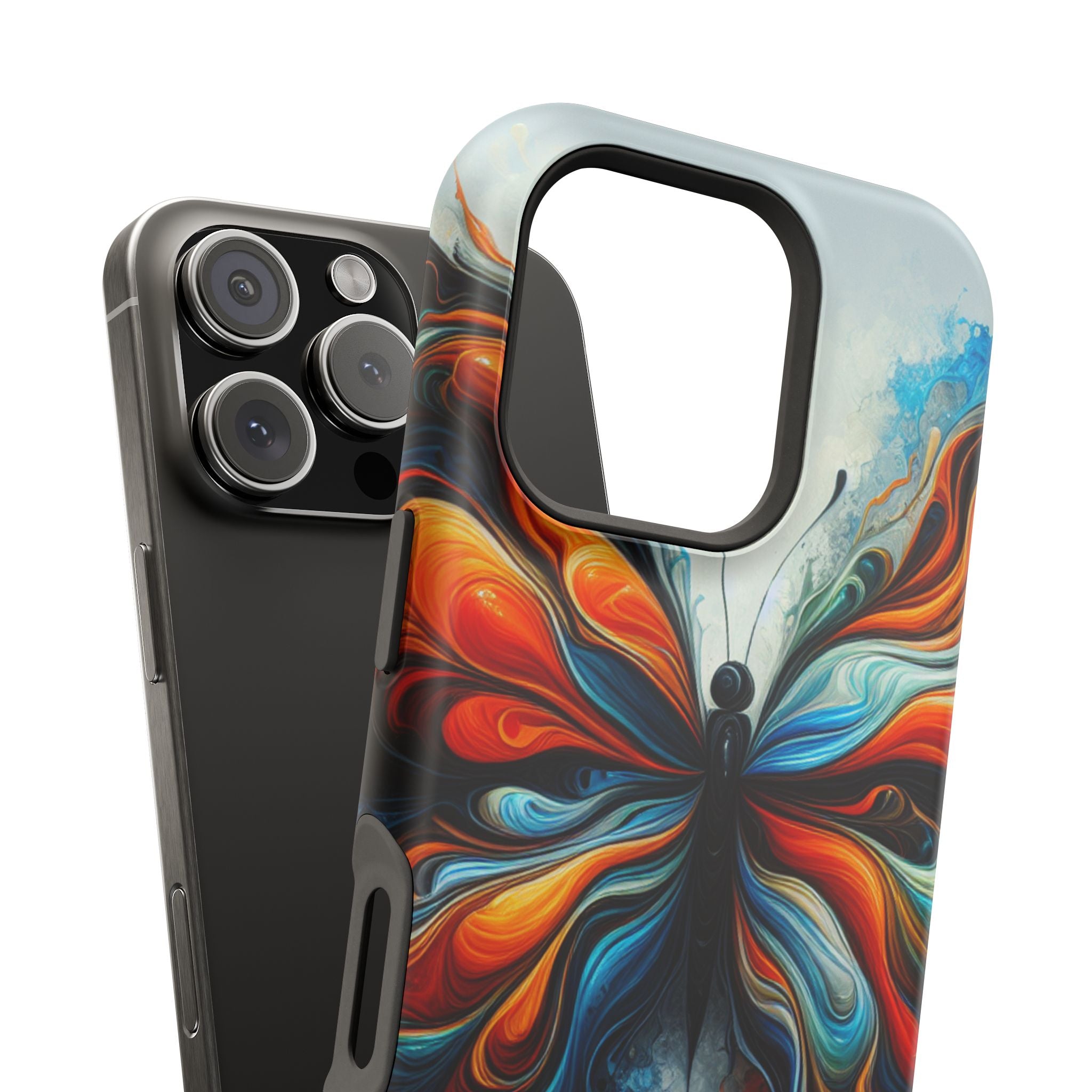 Vibrant Butterfly Impact Resistant Phone Case Unique Gift for Nature Lovers