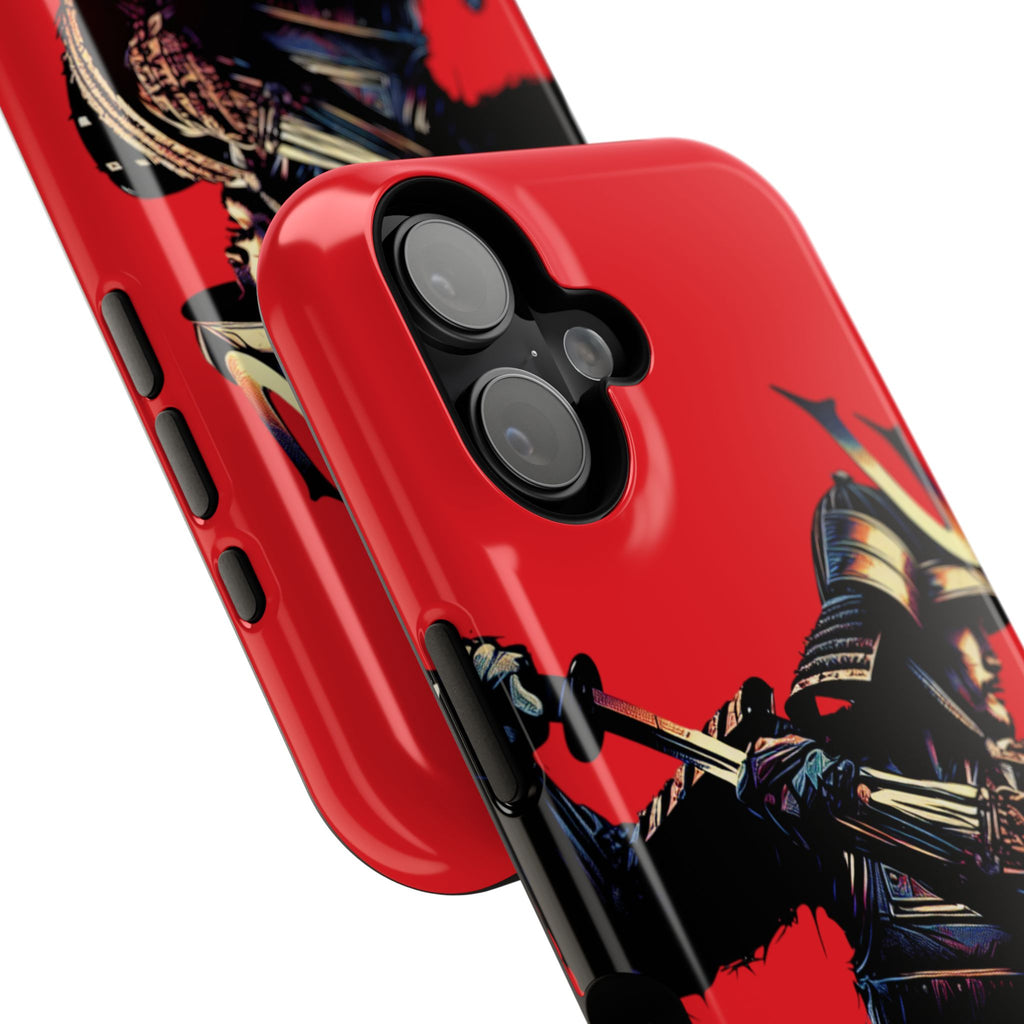 Impact Resistant Phone Case - Samurai Red Warrior