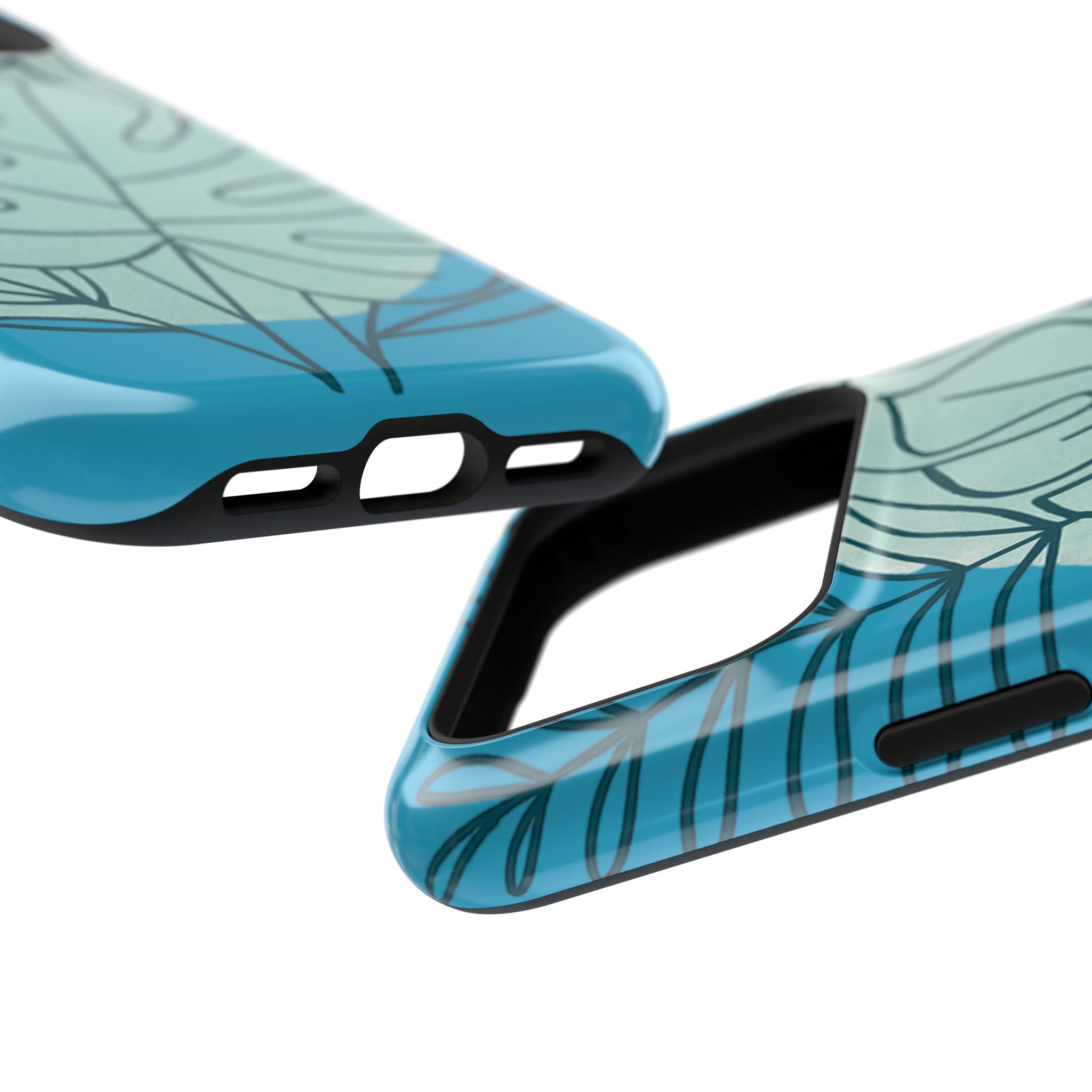 Tropical Floral Phone Case, Impact-Resistant