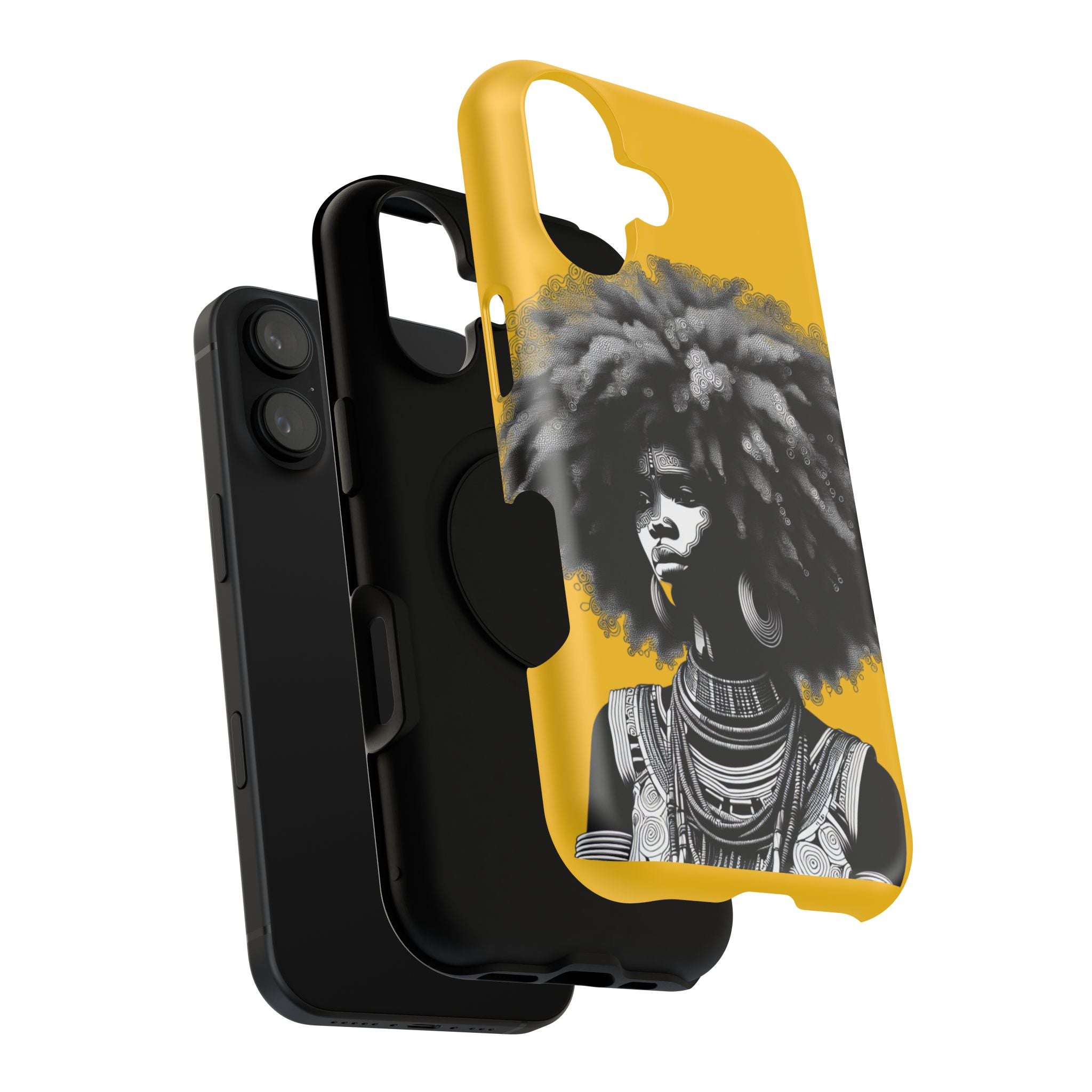 Bold African Art Impact Resistant  Phone Case