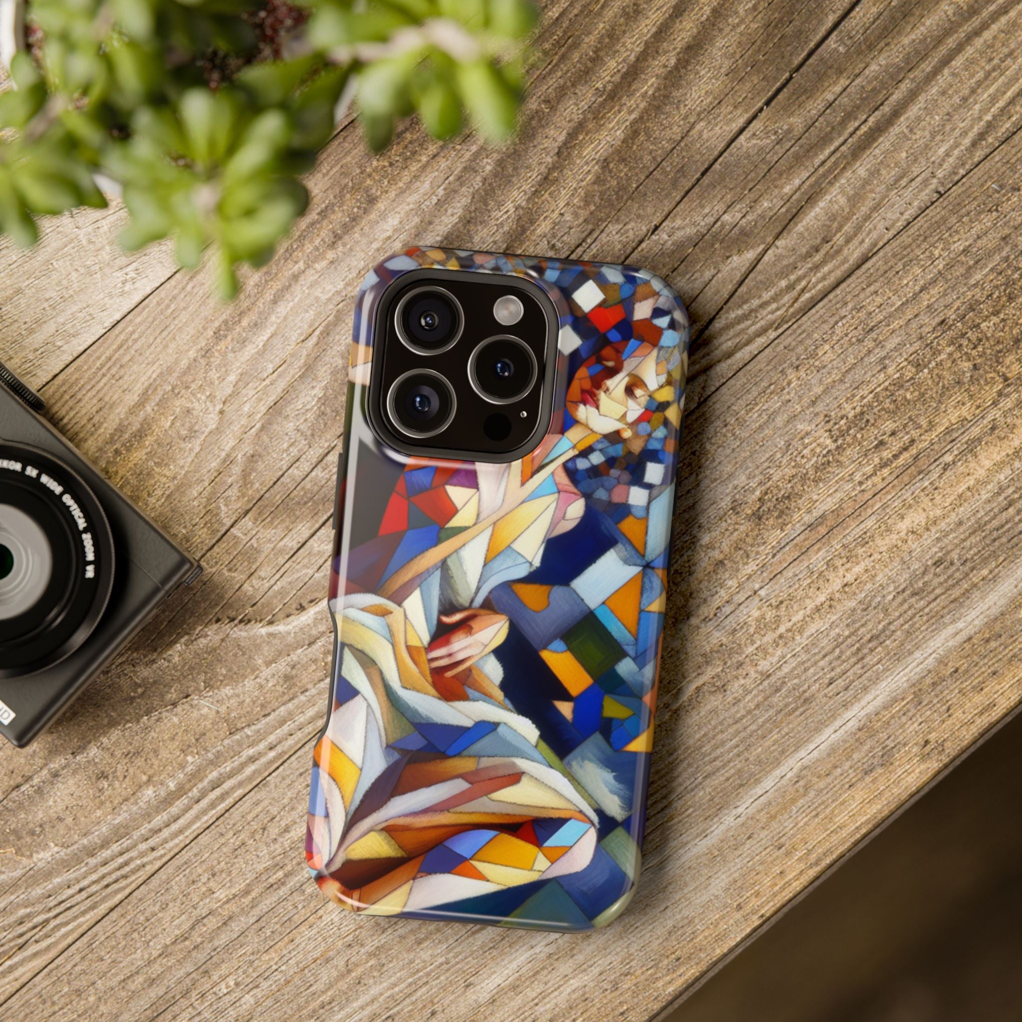 Impact Resistant Phone Case - Beautiful Woman Abstract Design Samsung