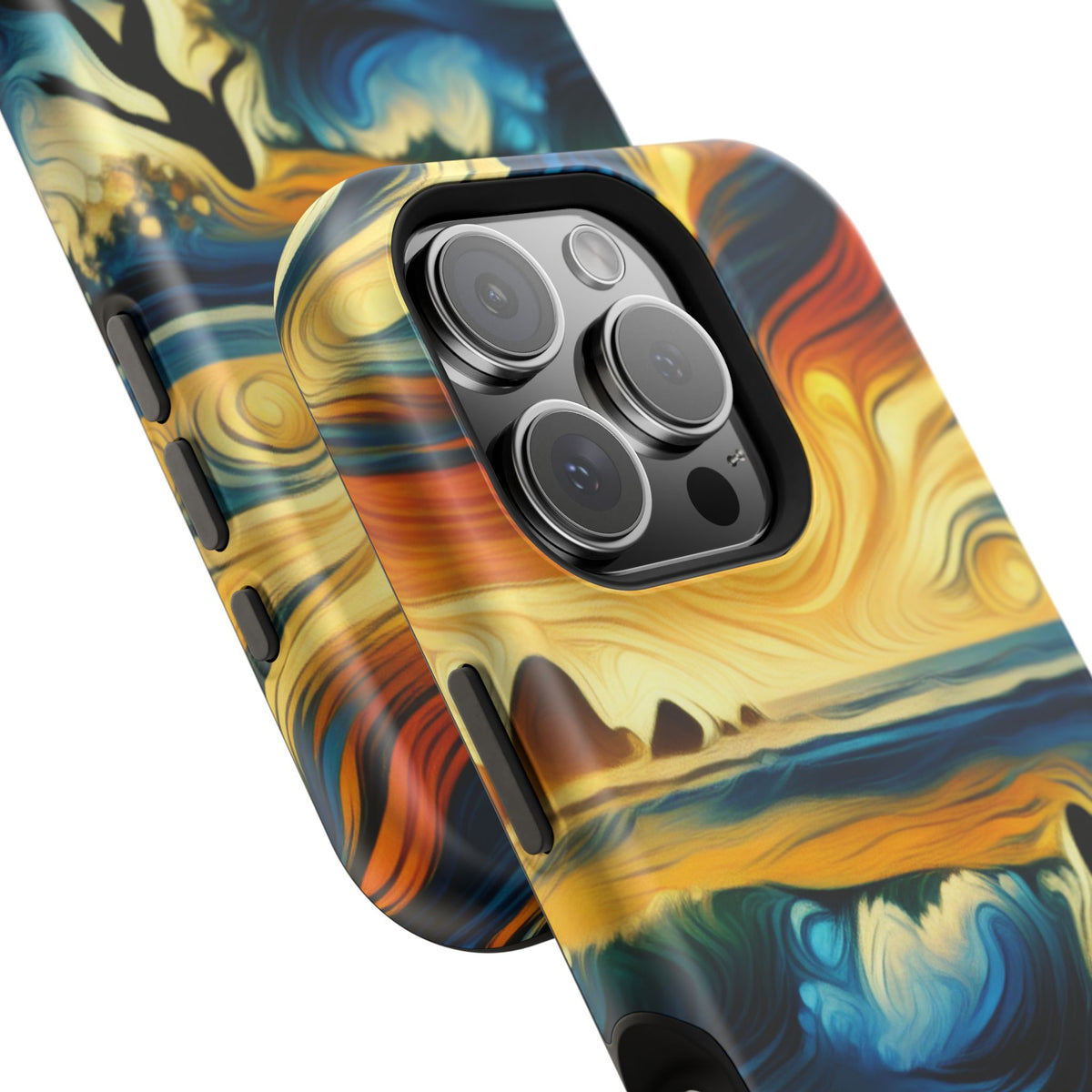 Surfer Sunset Phone Case — Impact‑Resistant Artistic Wave Design