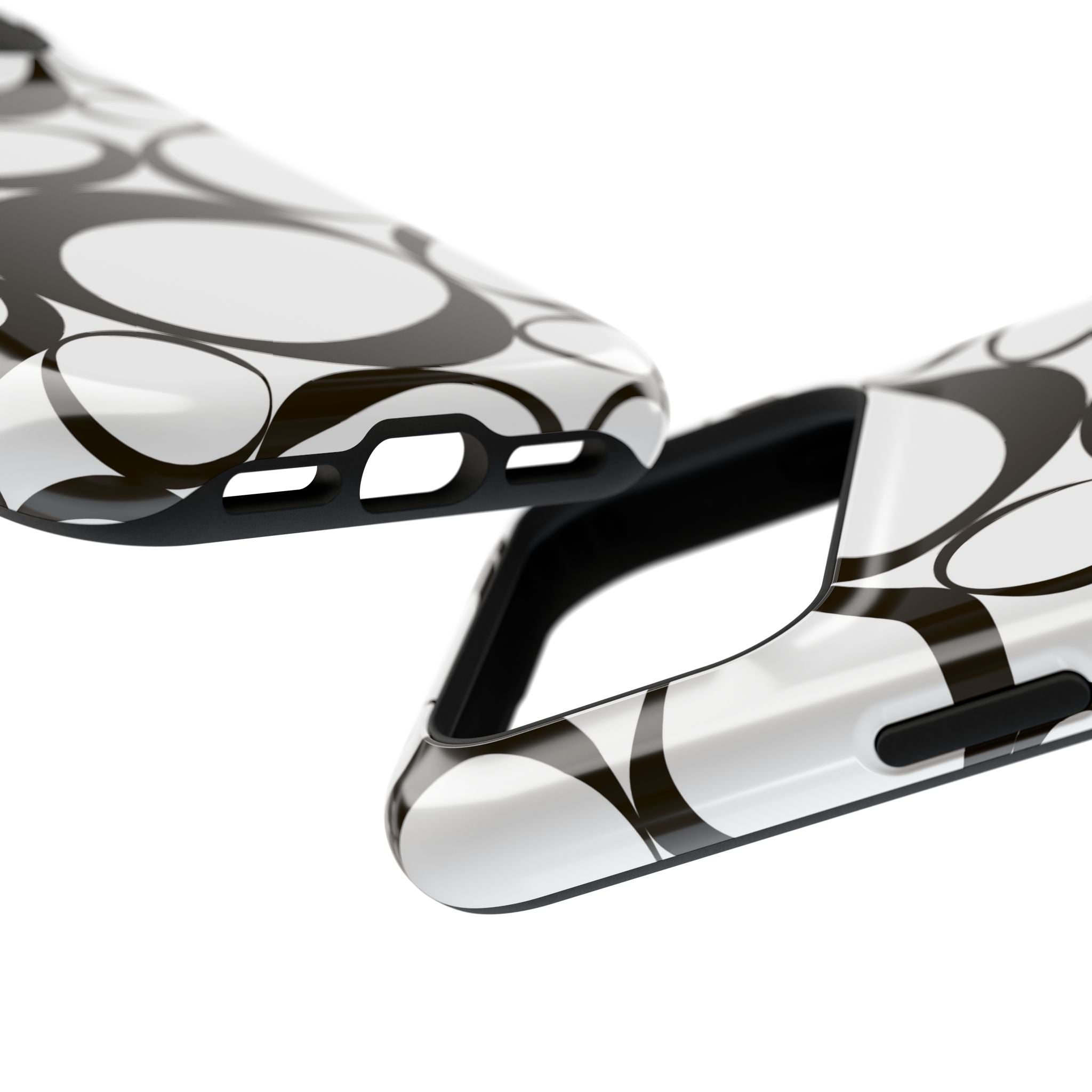 Black & White Impact-Resistant Phone Case - Durable