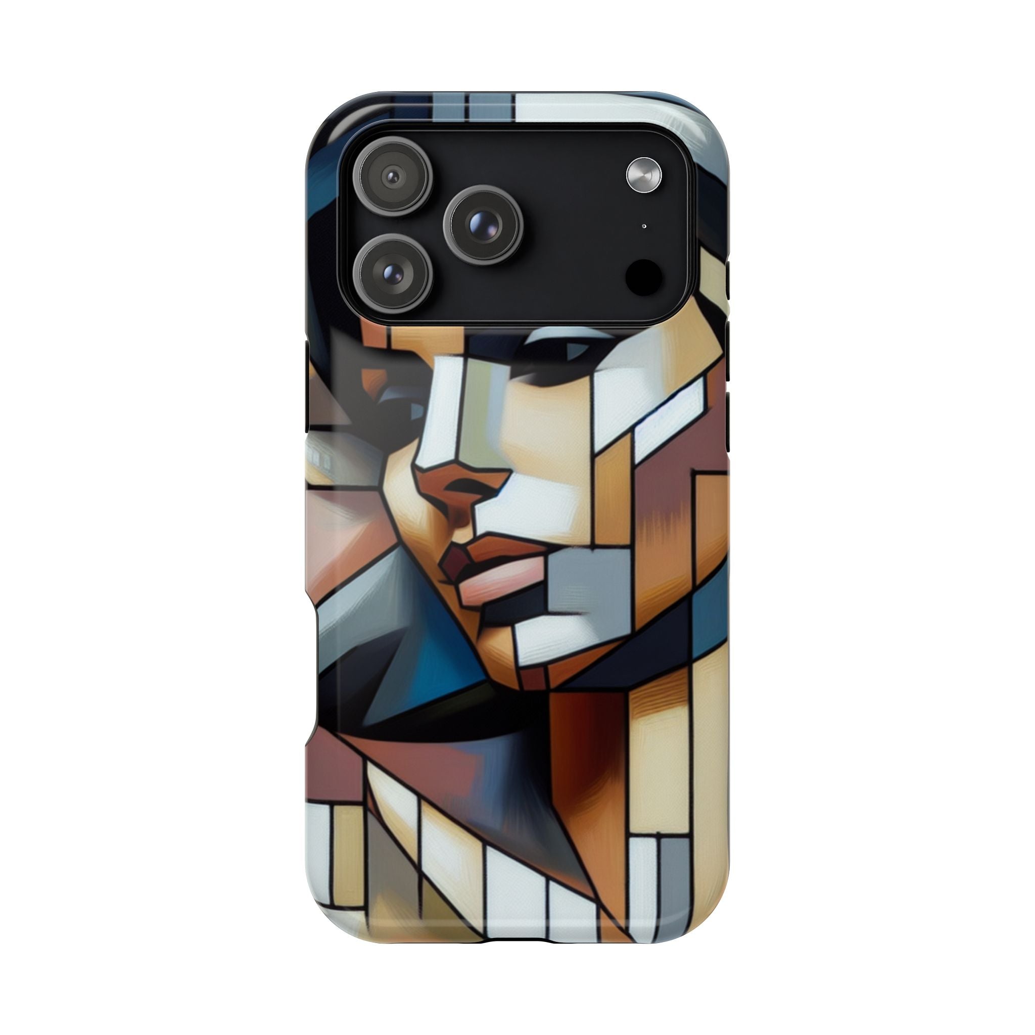 Impact Resistant Phone Case -Woman Looking Side Abstract