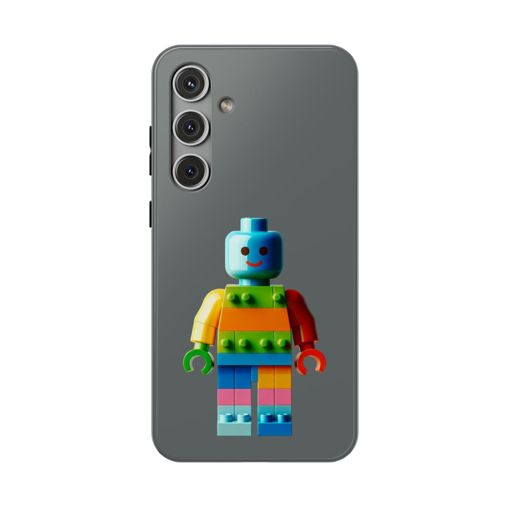 Rainbow Brick Minifigure Impact-Resistant Phone Case