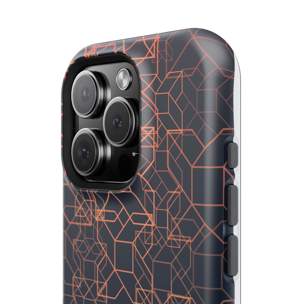Geometric Pattern Phone Case, Durable Impact-Resistant
