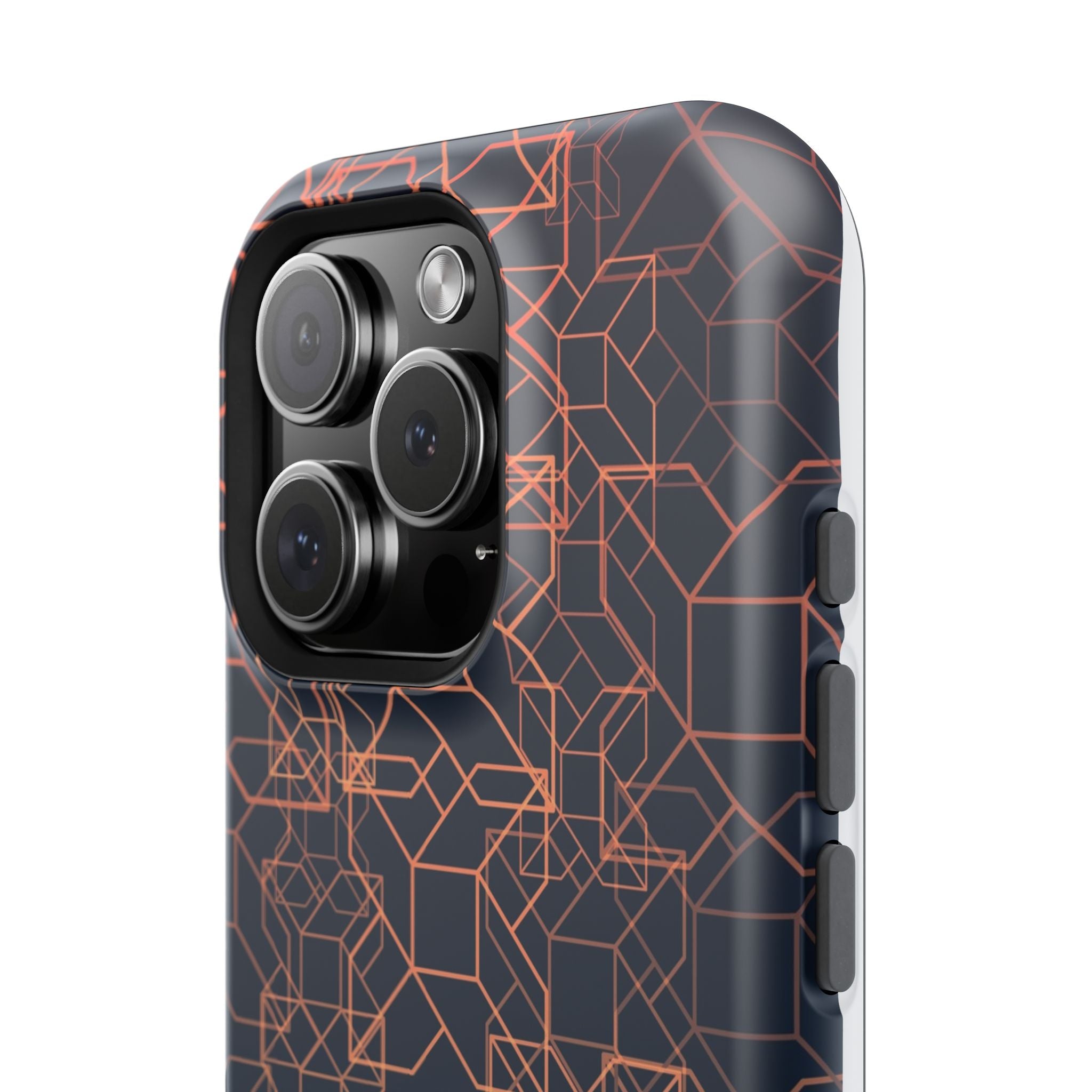 Geometric Pattern Phone Case, Durable Impact-Resistant