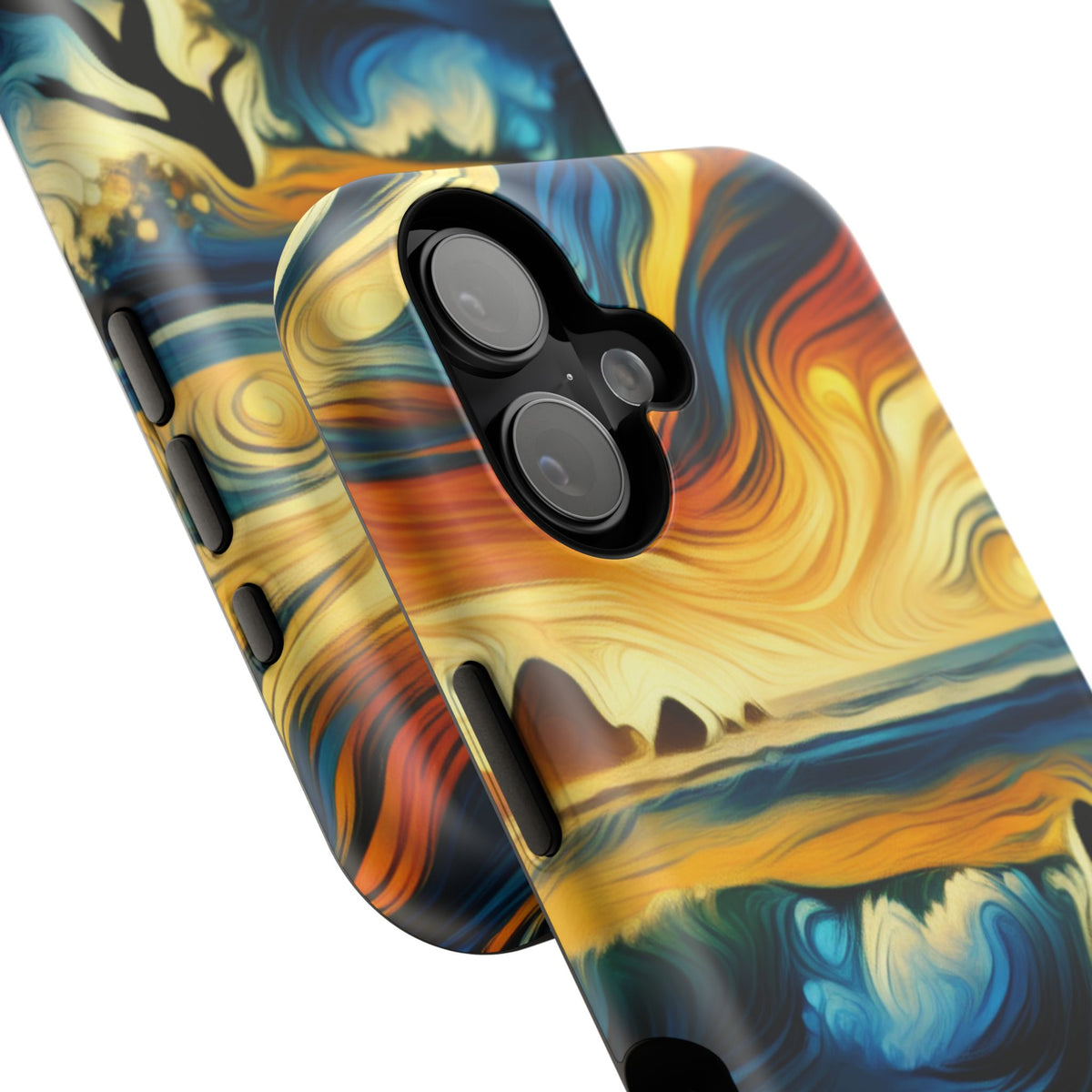 Surfer Sunset Phone Case — Impact‑Resistant Artistic Wave Design
