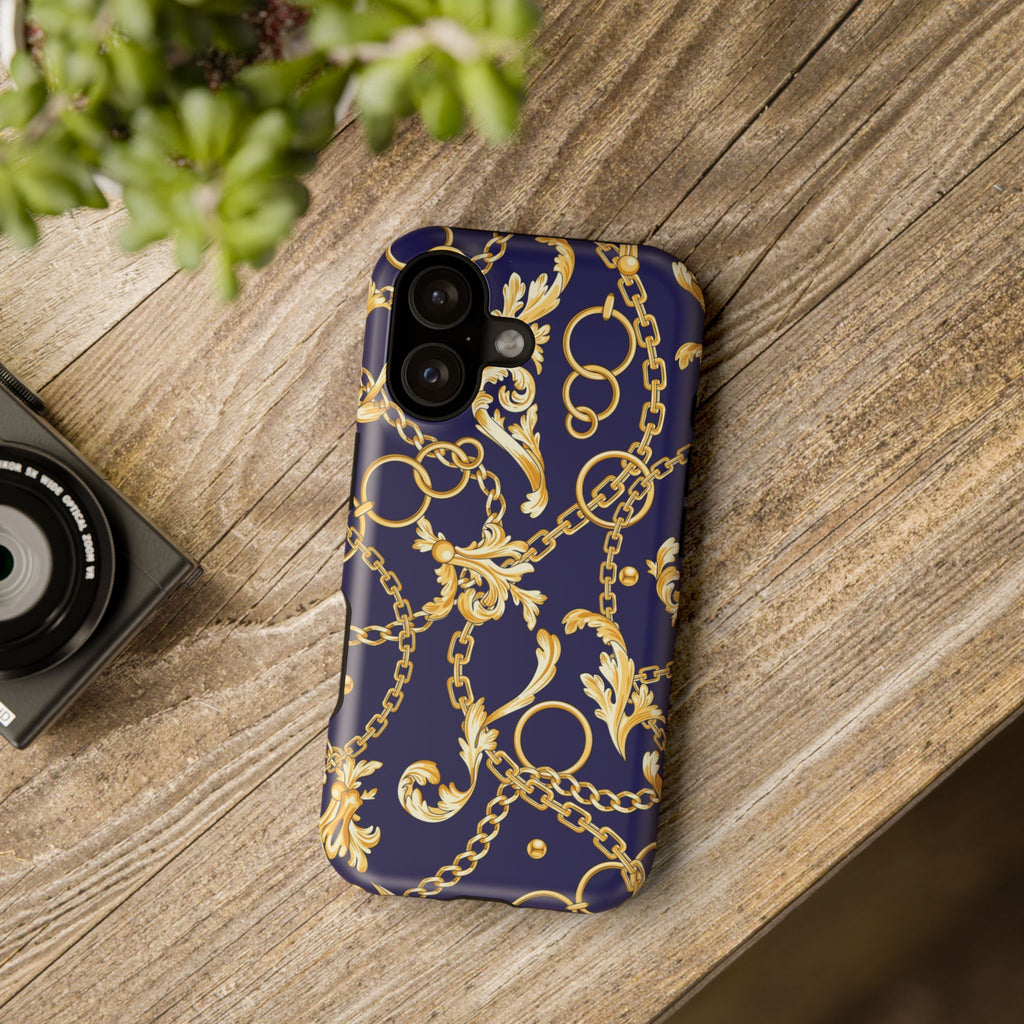 Golden Chain Impact-Resistant Phone Case