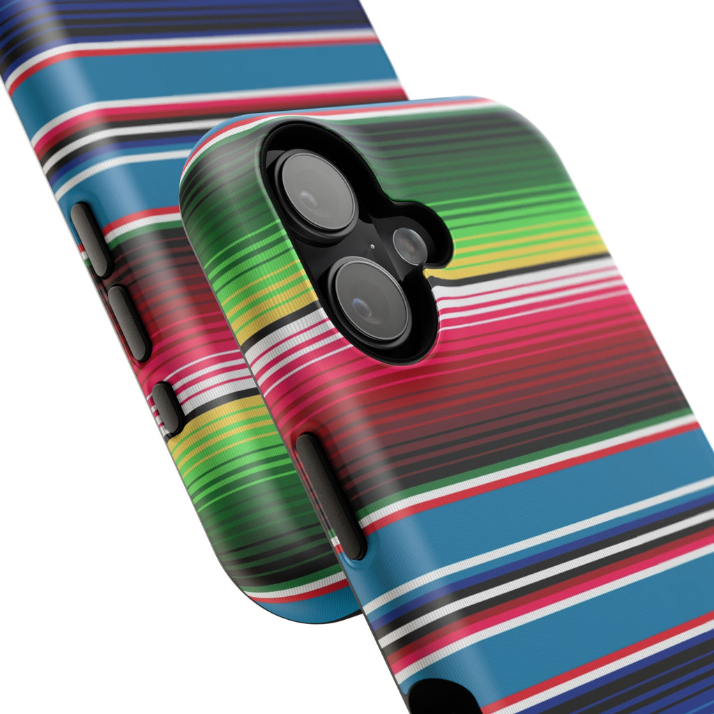Sarape Striped Phone Case | Impact-Resistant