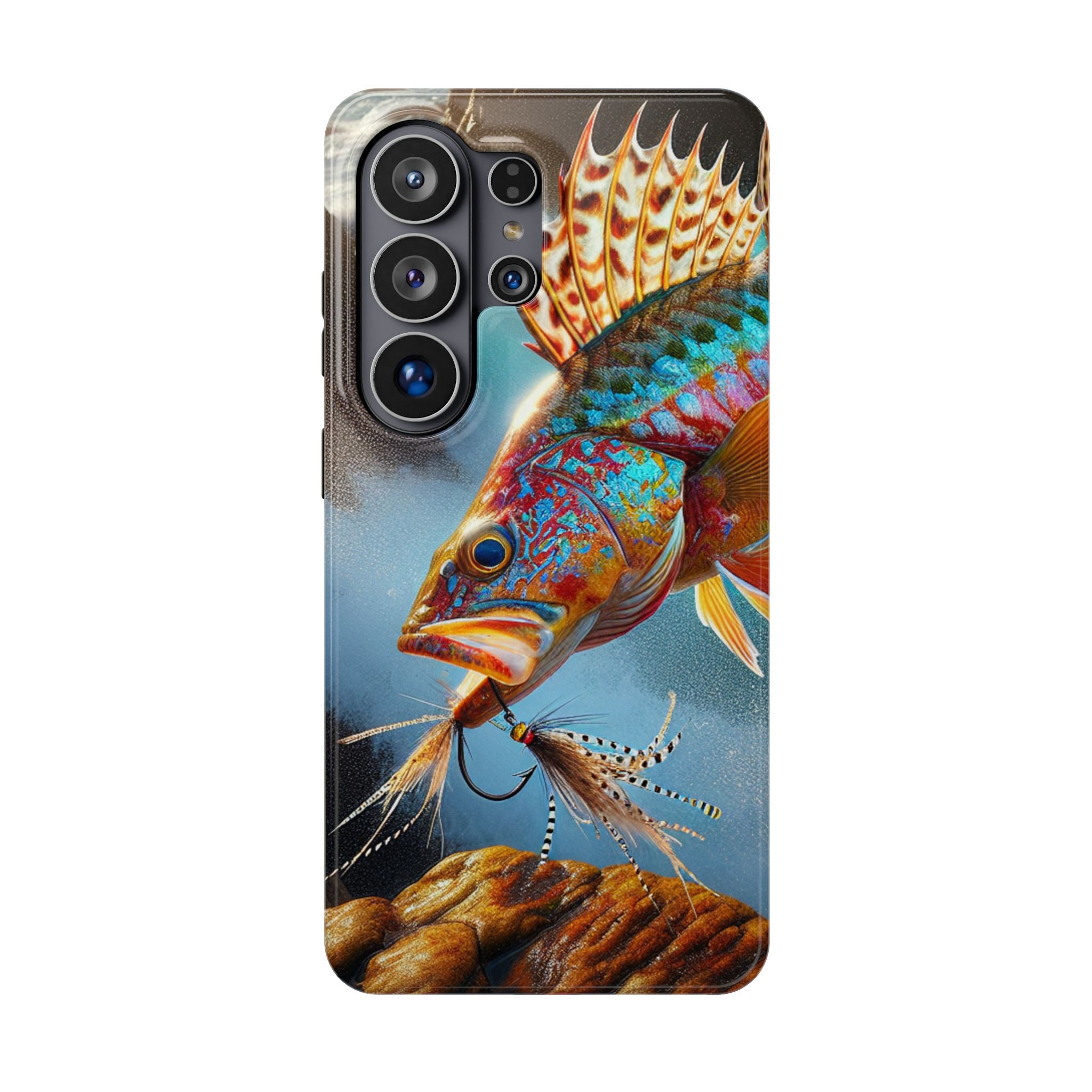 Colorful Fish Impact Resistant Phone Case, Waterproof