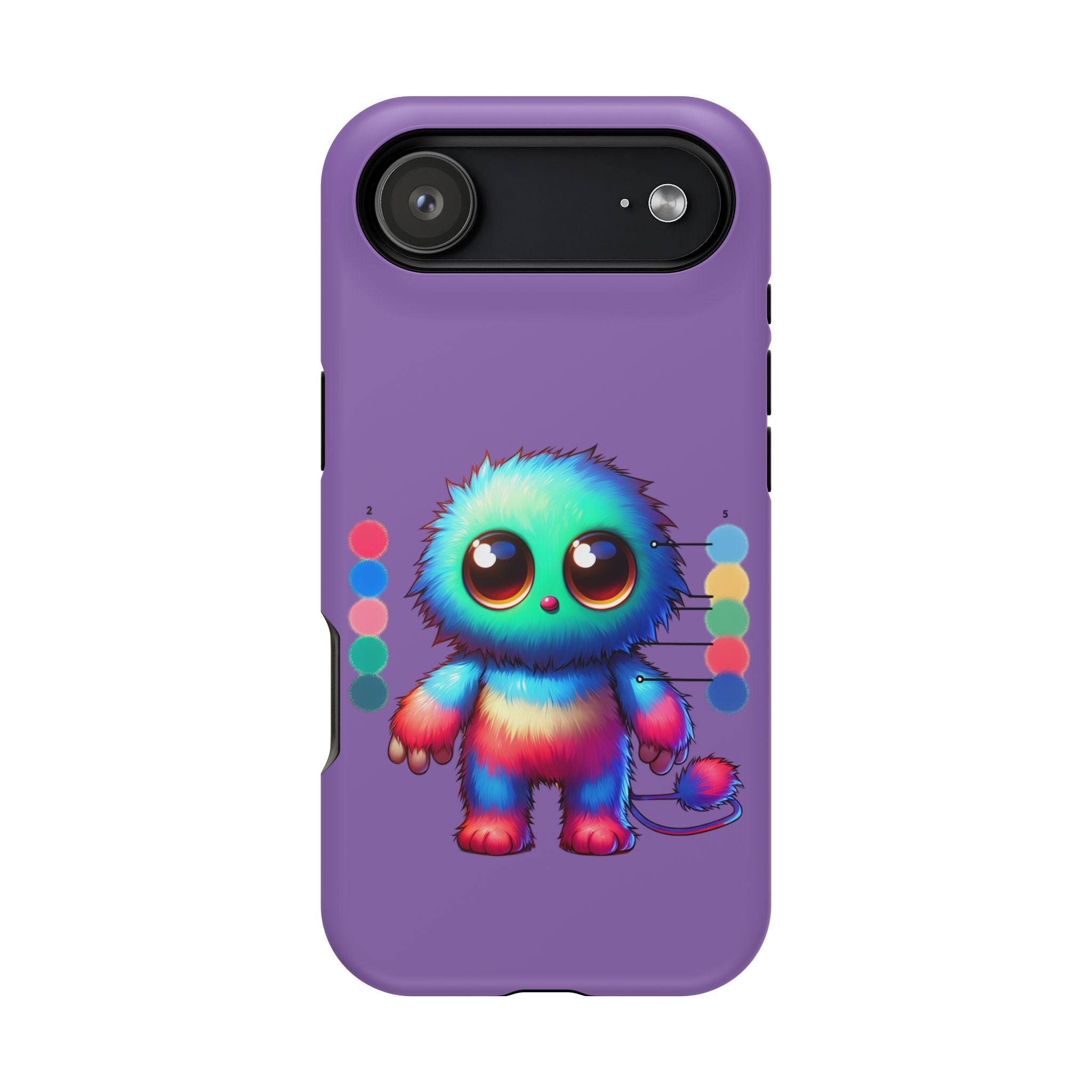 Colorful Cute Monster Impact Resistant Phone Case