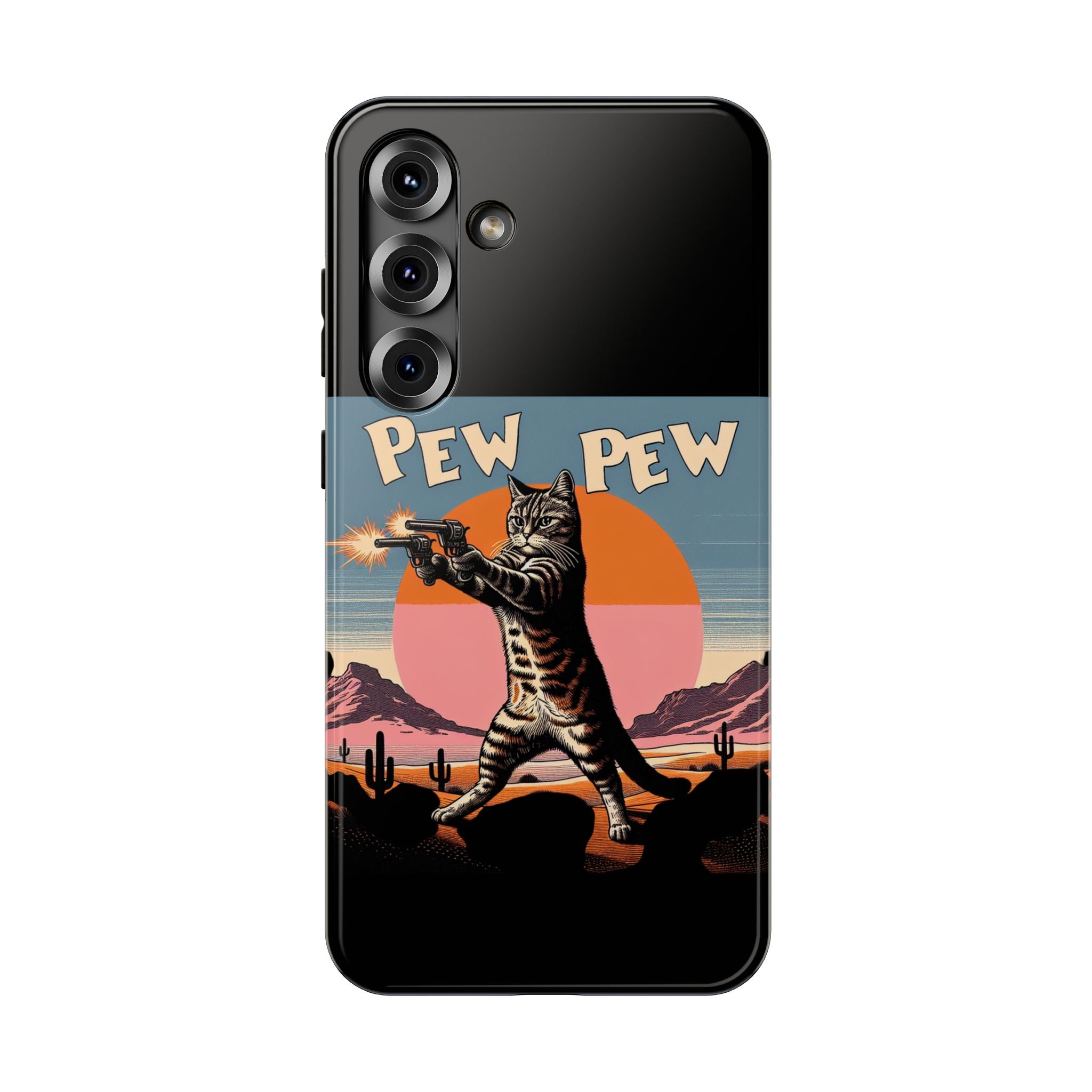 Impact Resistant Phone Case - Pew Pew Kitty