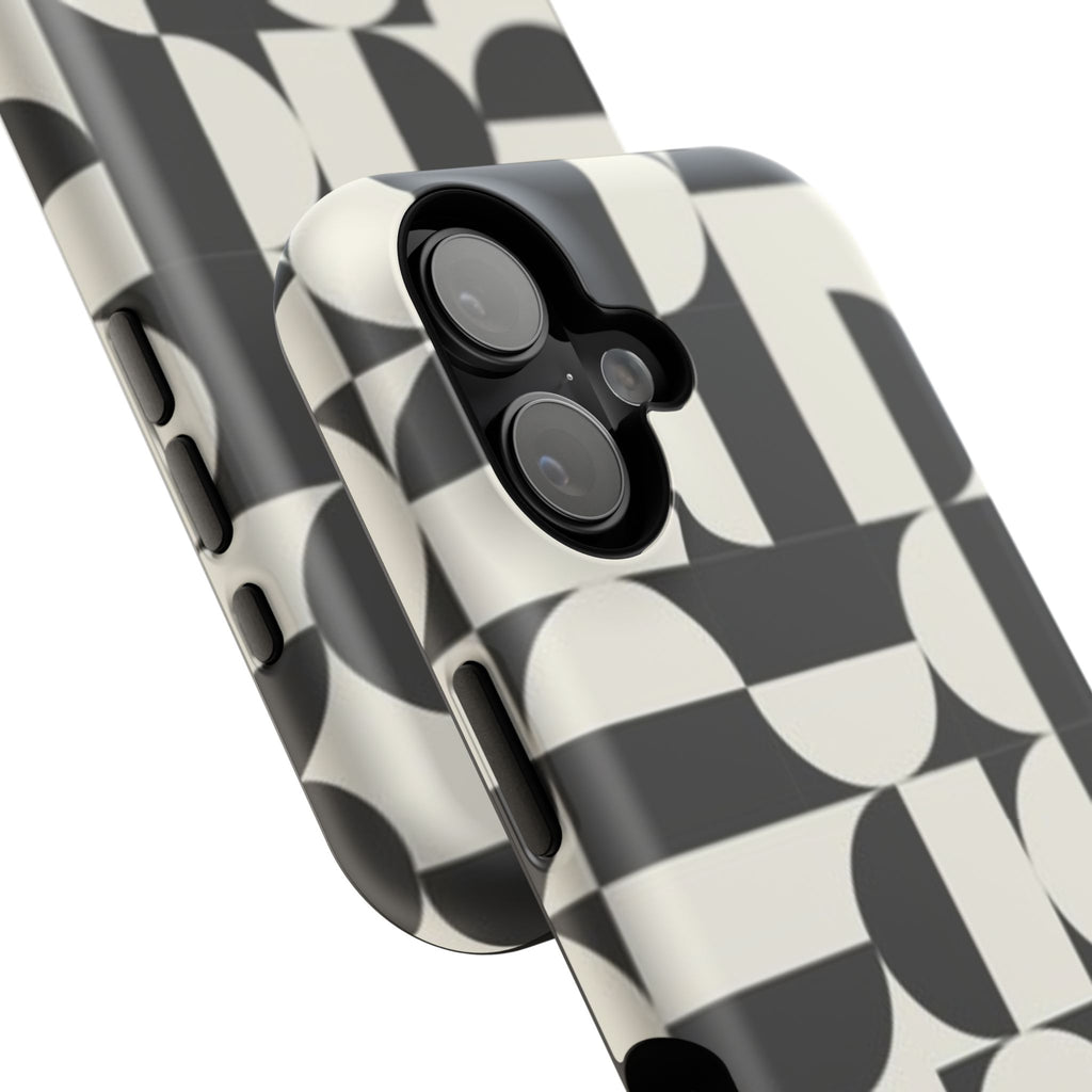 Black and White Design Impact-Resistant Case
