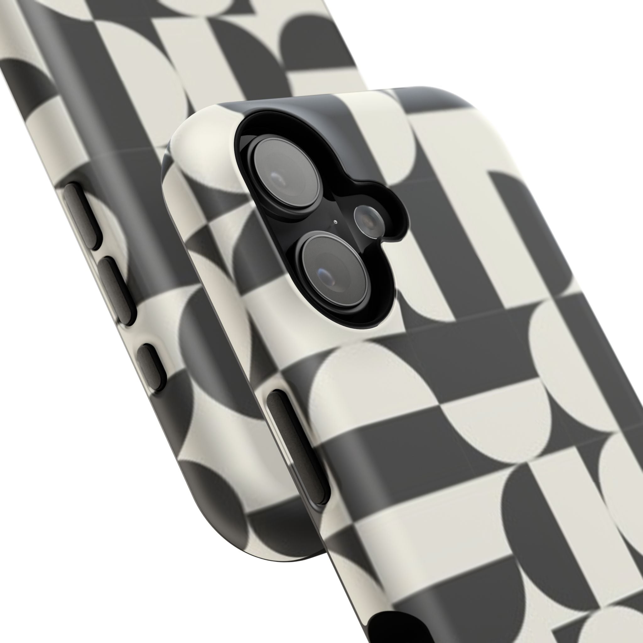Black and White Design Impact-Resistant Case